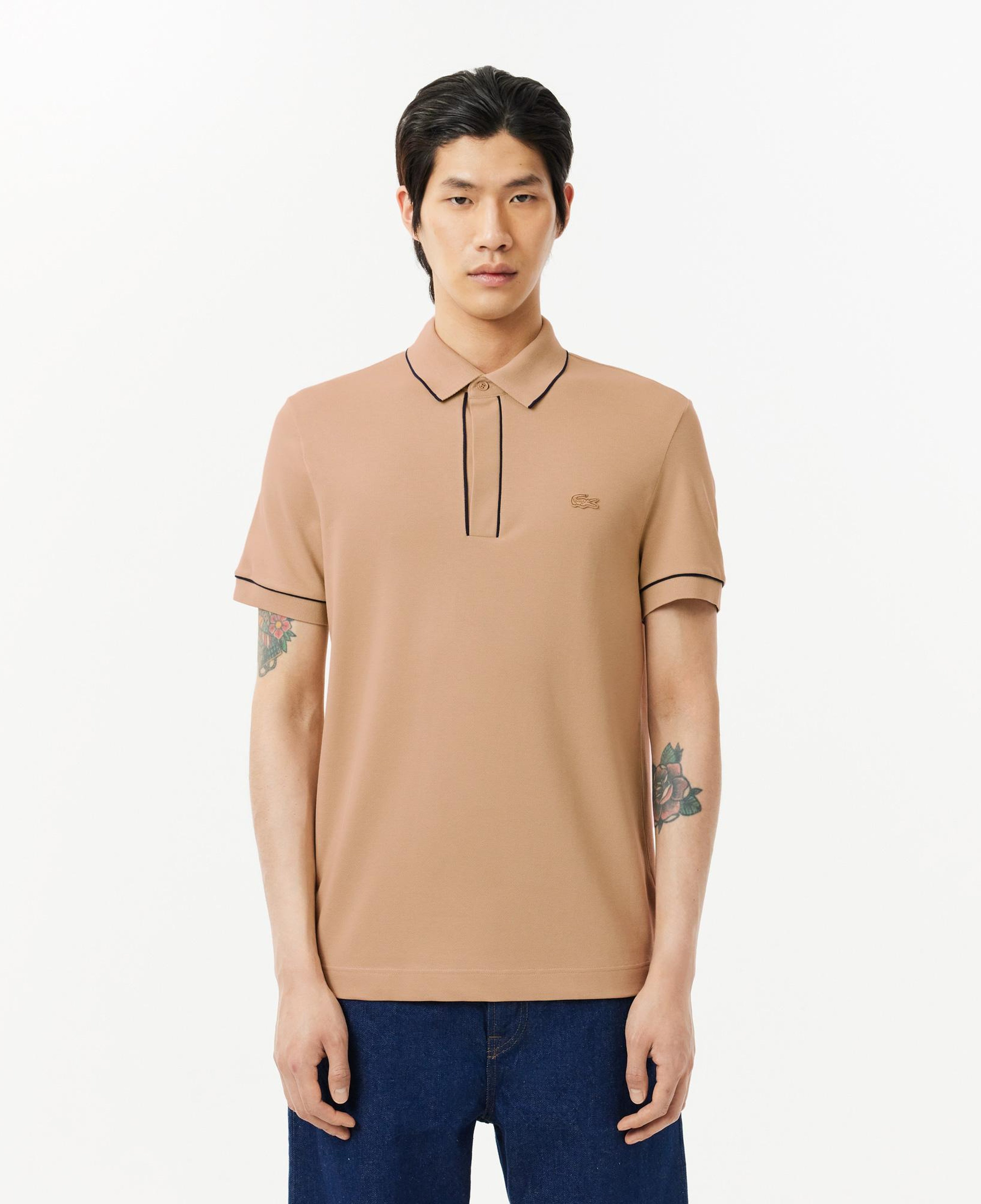 Erkek Regular Fit Organik Pamuk Bej Paris Polo