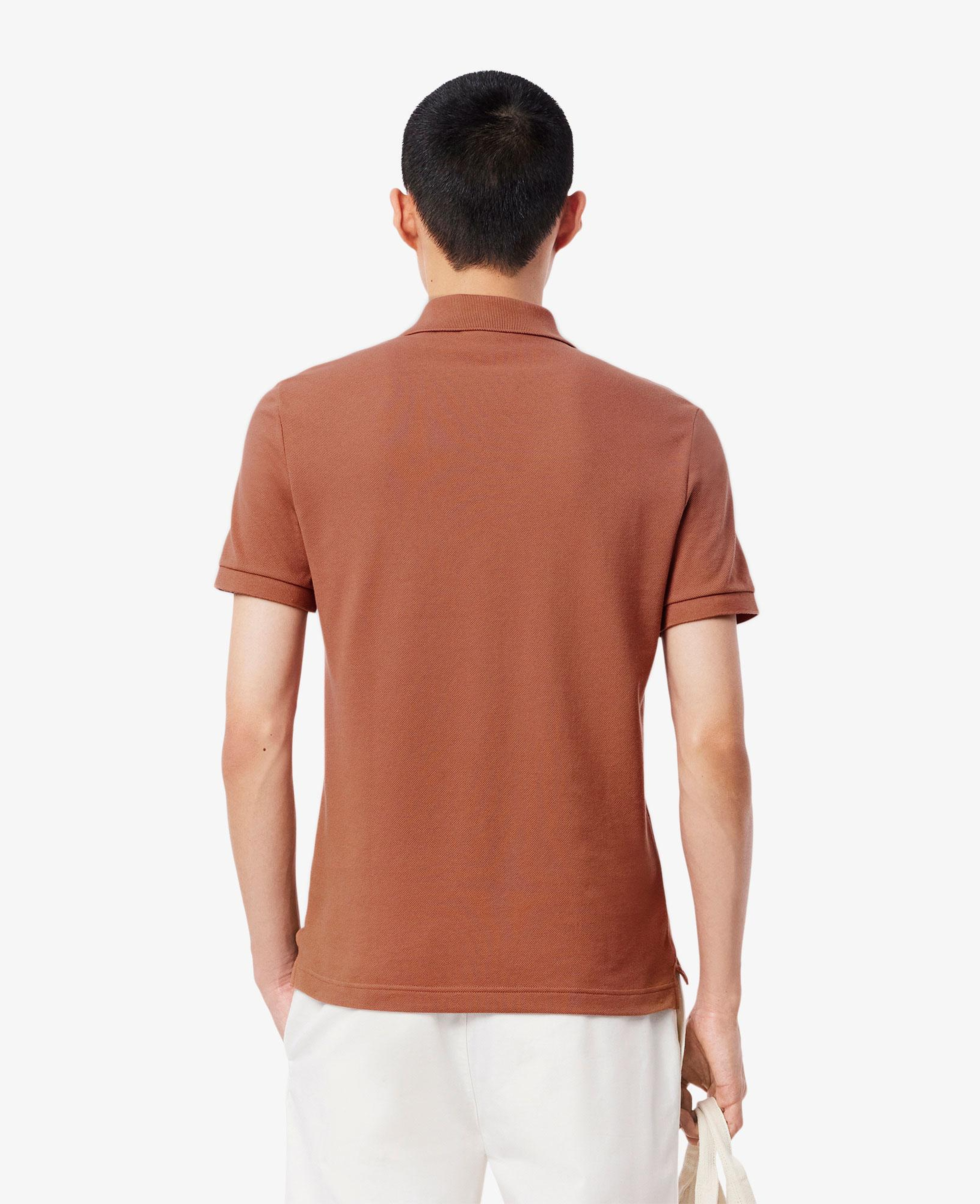 L.12.12 Erkek Slim Fit Kahverengi Polo
