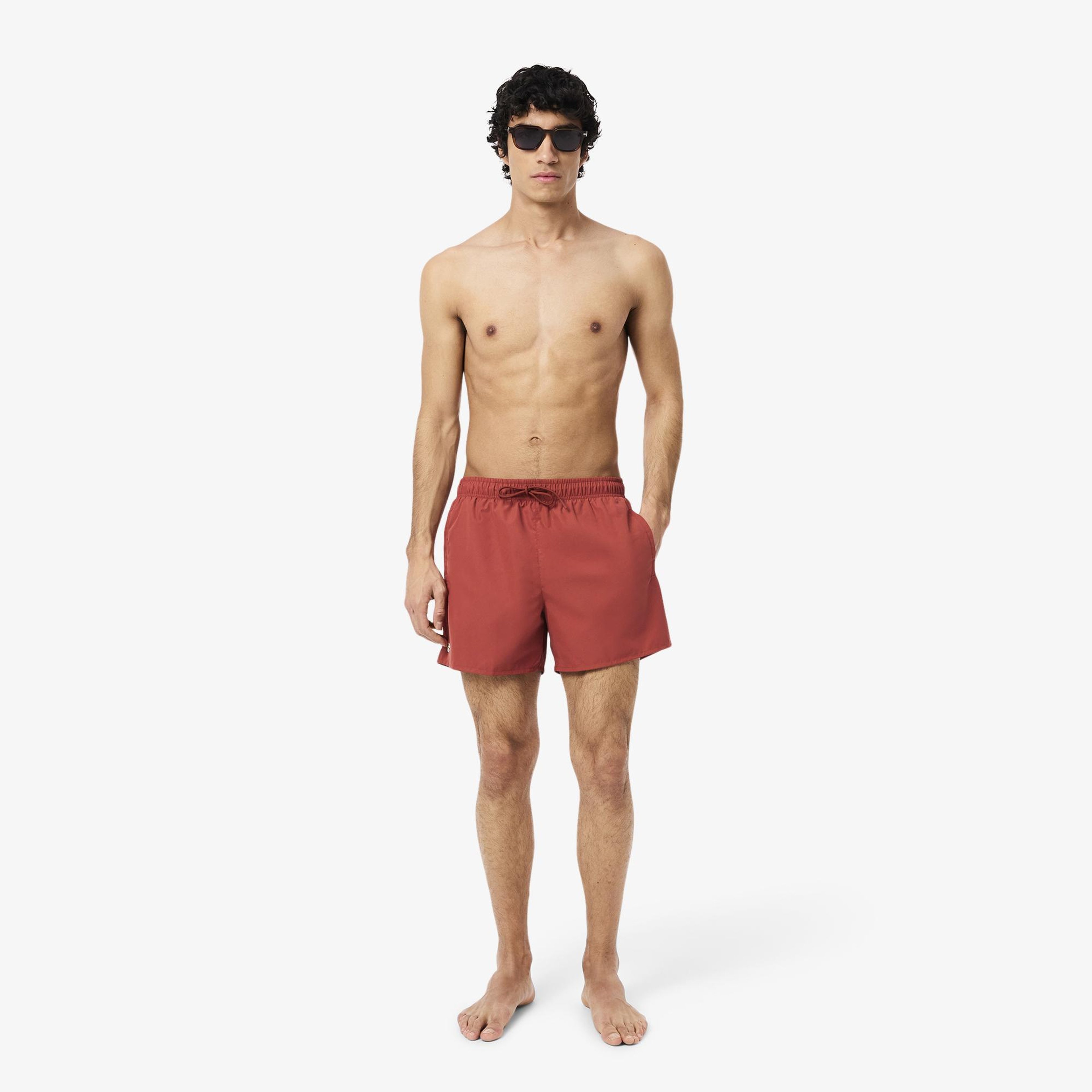 Lacoste Erkek Bordo Deniz Şortu