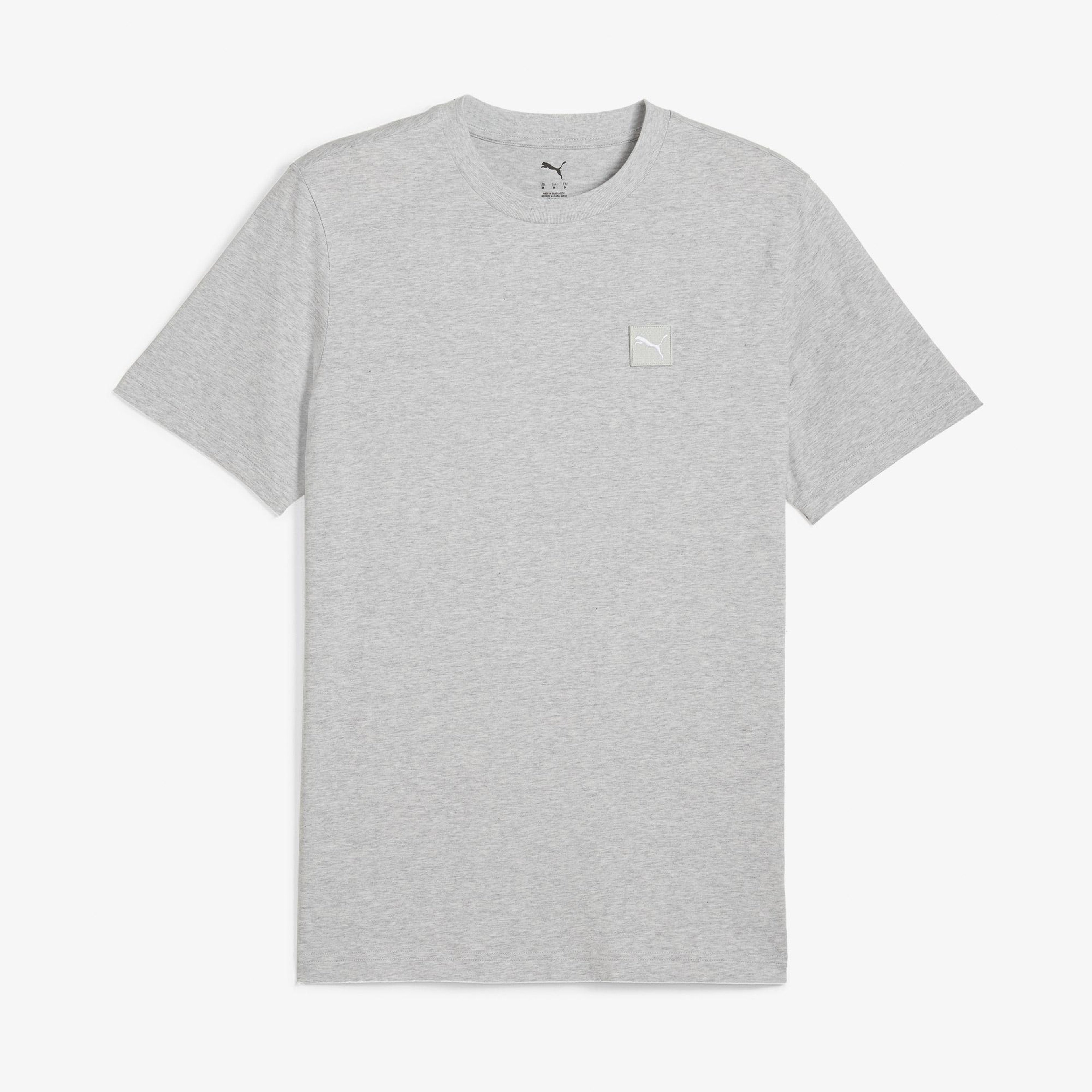 Puma Essentials Elevated Erkek Gri T-Shirt