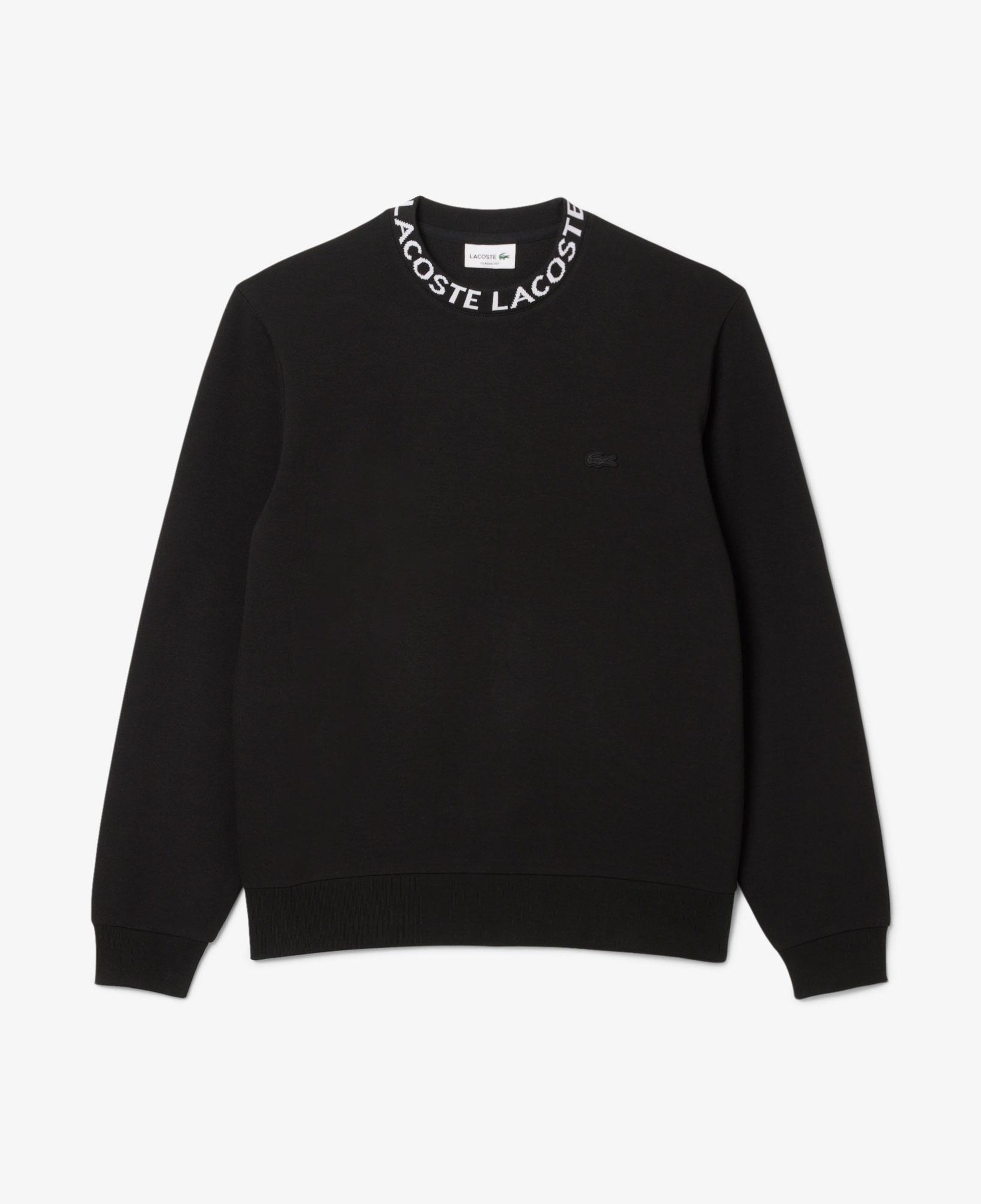 Erkek Classic Fit Bisiklet Yaka Siyah Sweatshirt