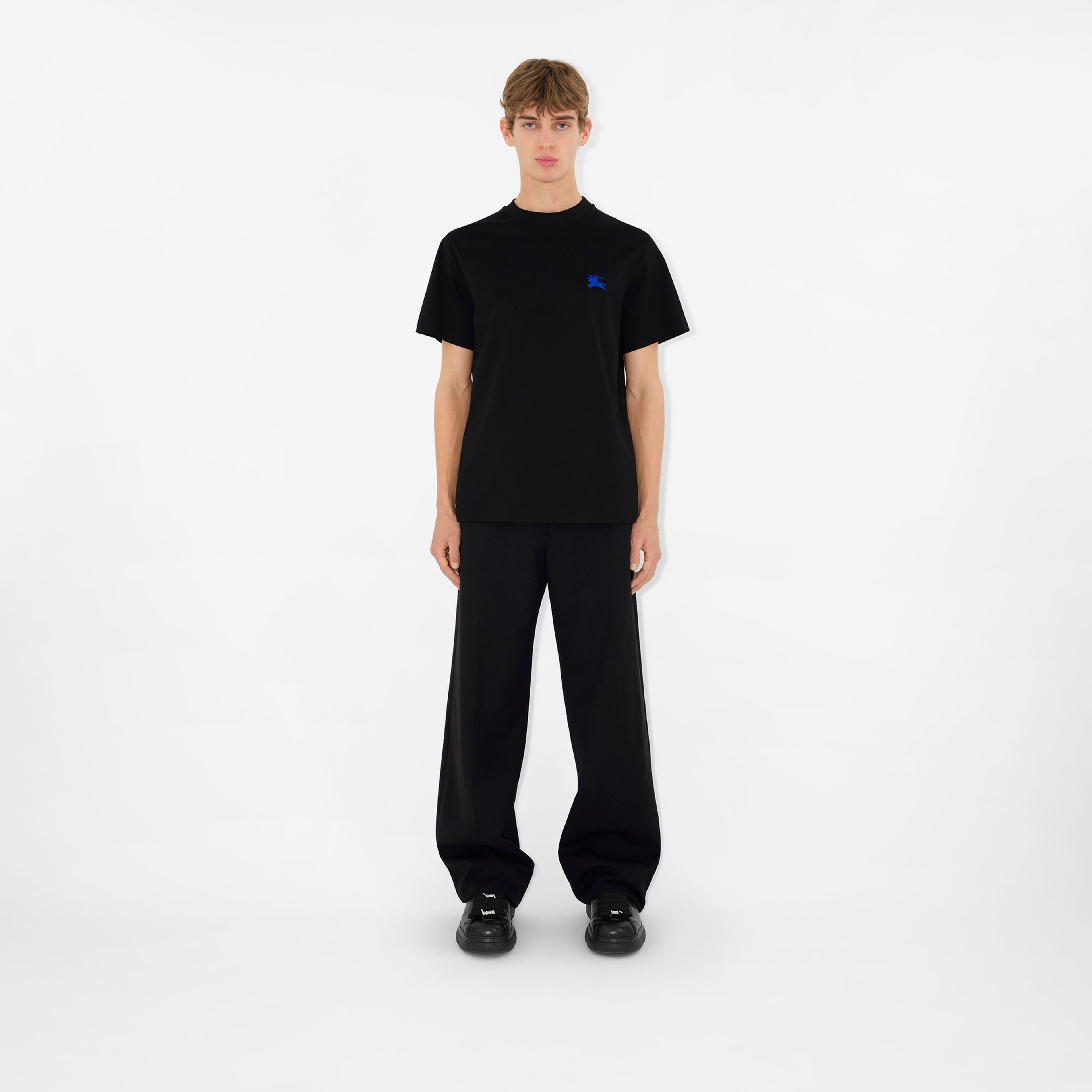 Burberry Pamuklu Erkek Siyah T-Shirt