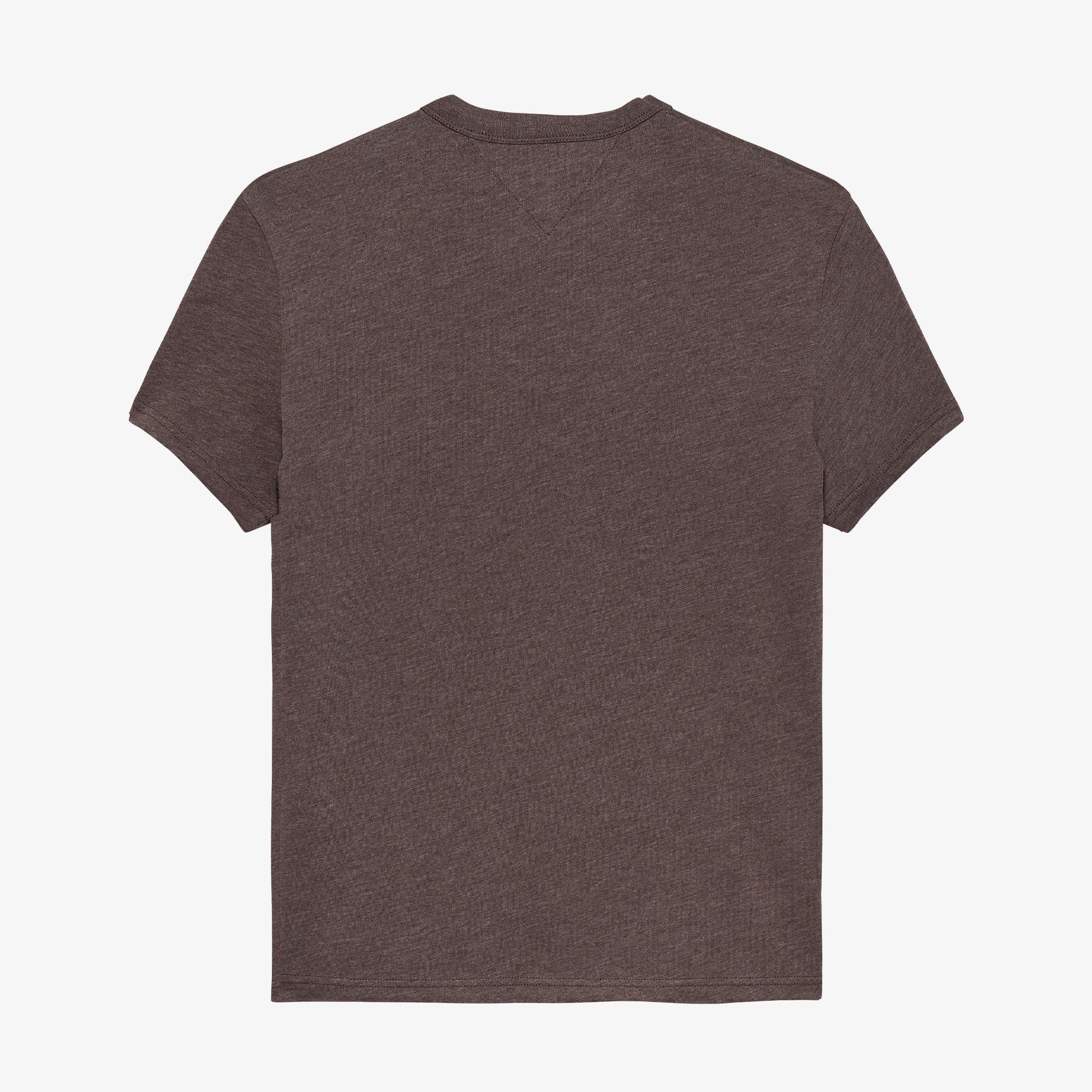 Tommy Hilfiger Jeans Reg Badge Erkek Kahverengi T-Shirt