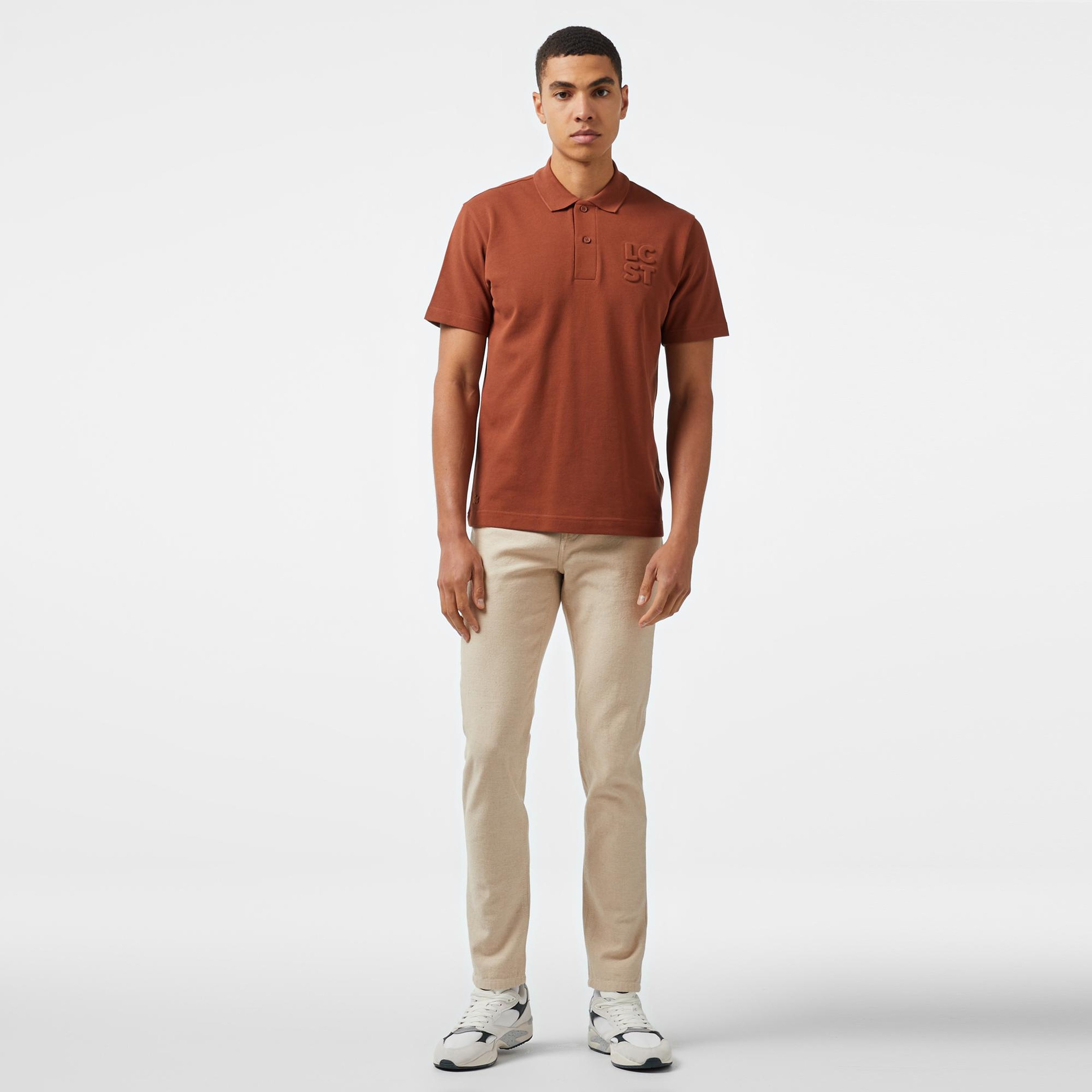 Erkek Relaxed Fit Turuncu Polo
