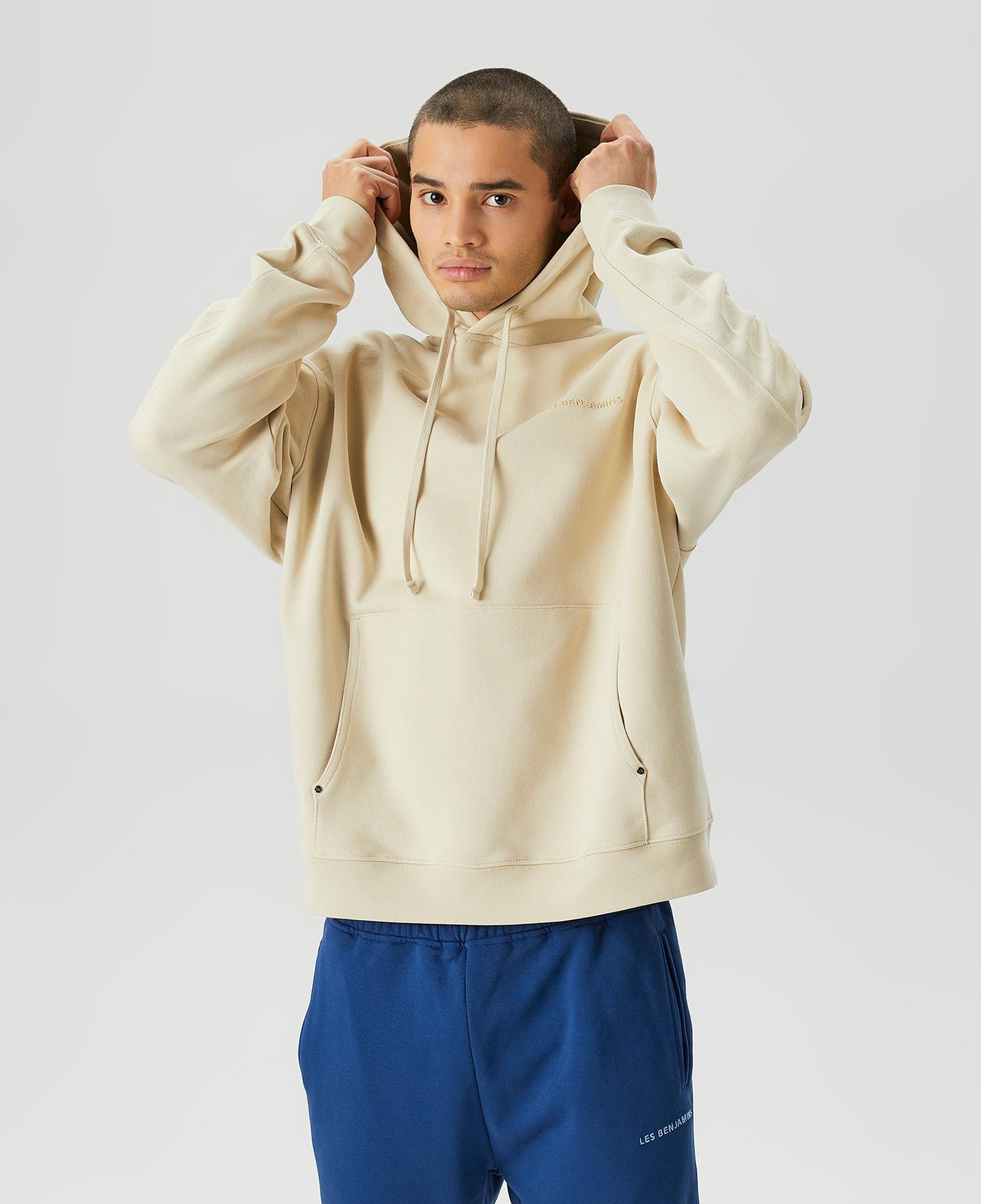 Les Benjamins Classics Erkek Krem Hoodie