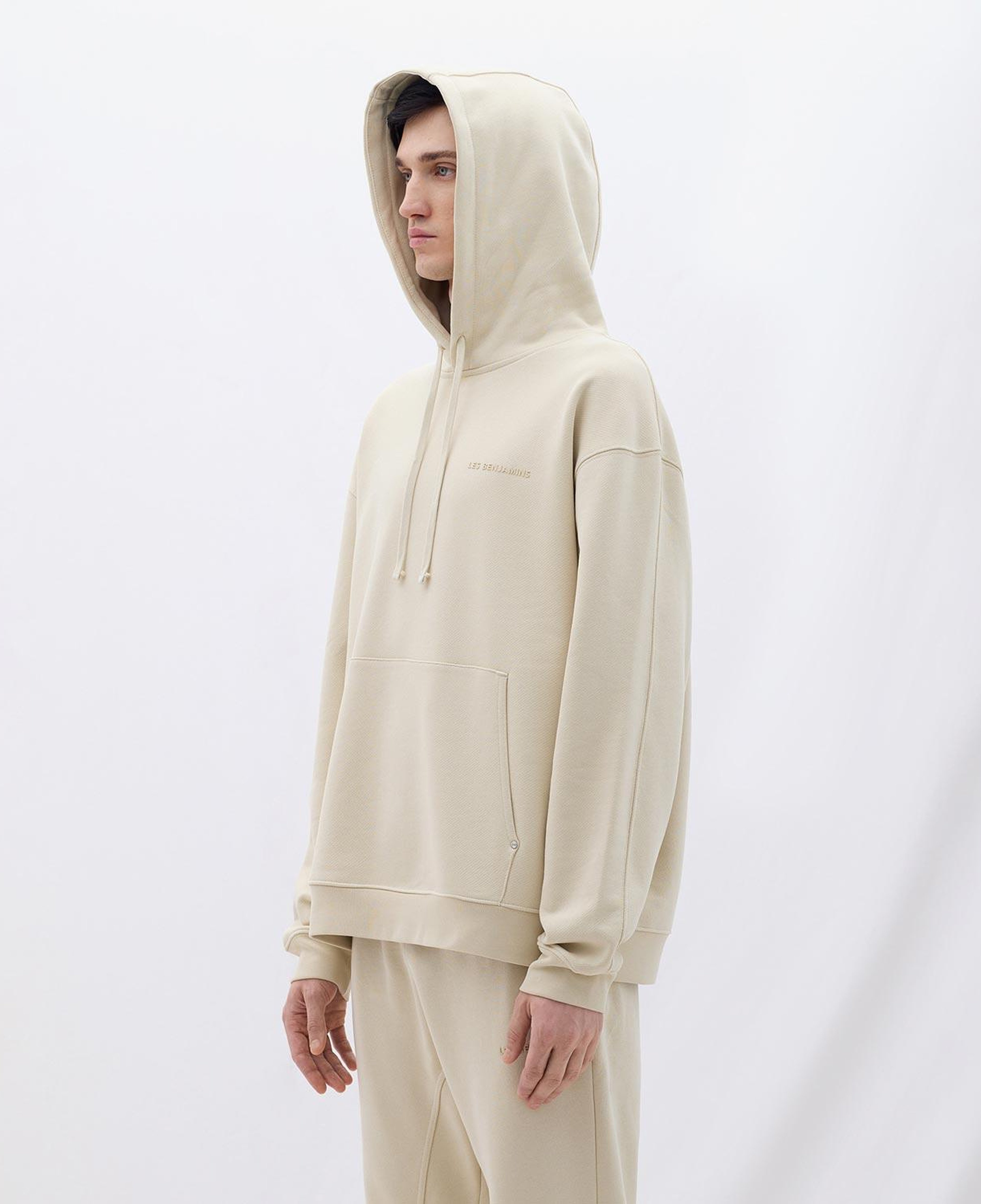 Les Benjamins Classics Erkek Krem Hoodie