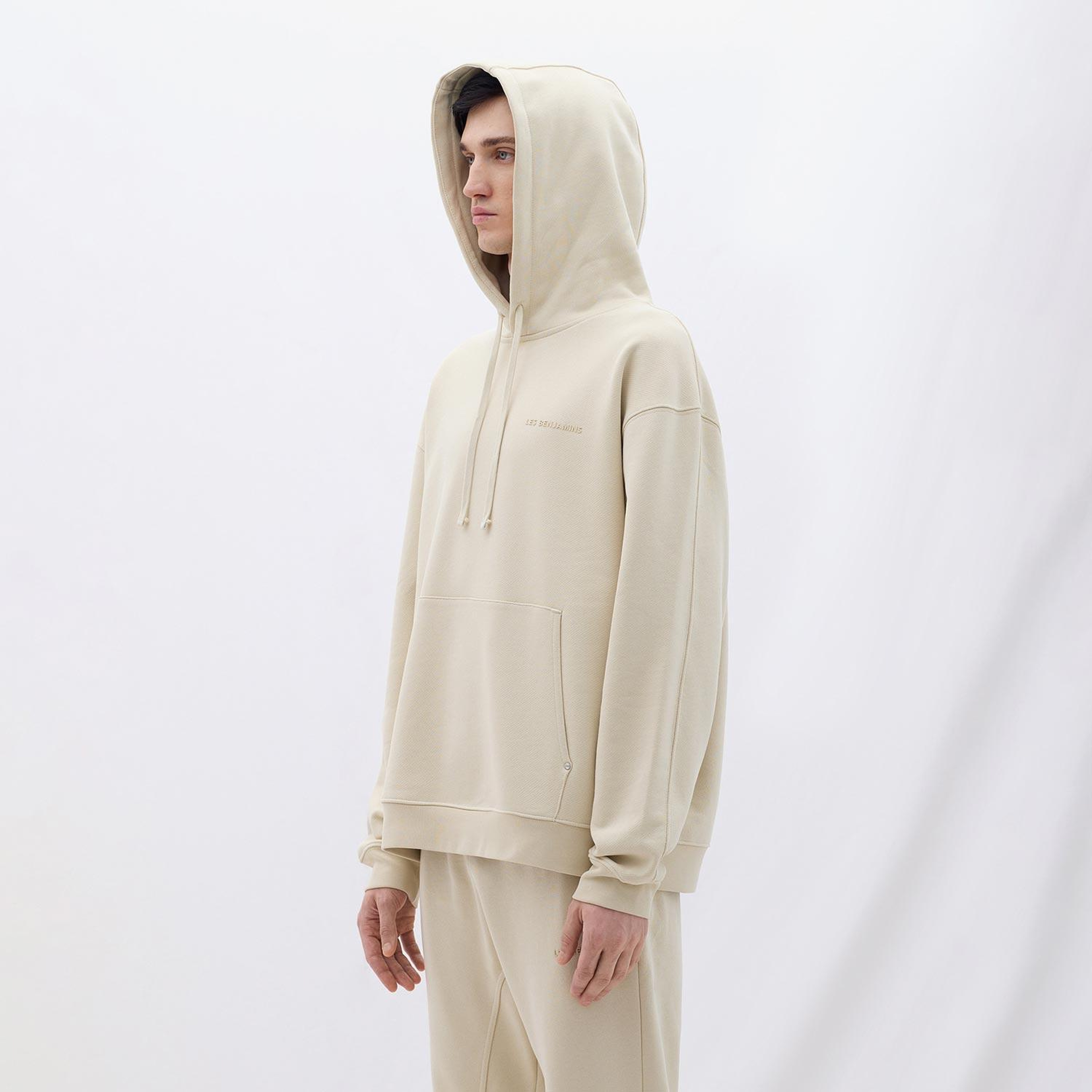 Les Benjamins Classics Erkek Krem Hoodie