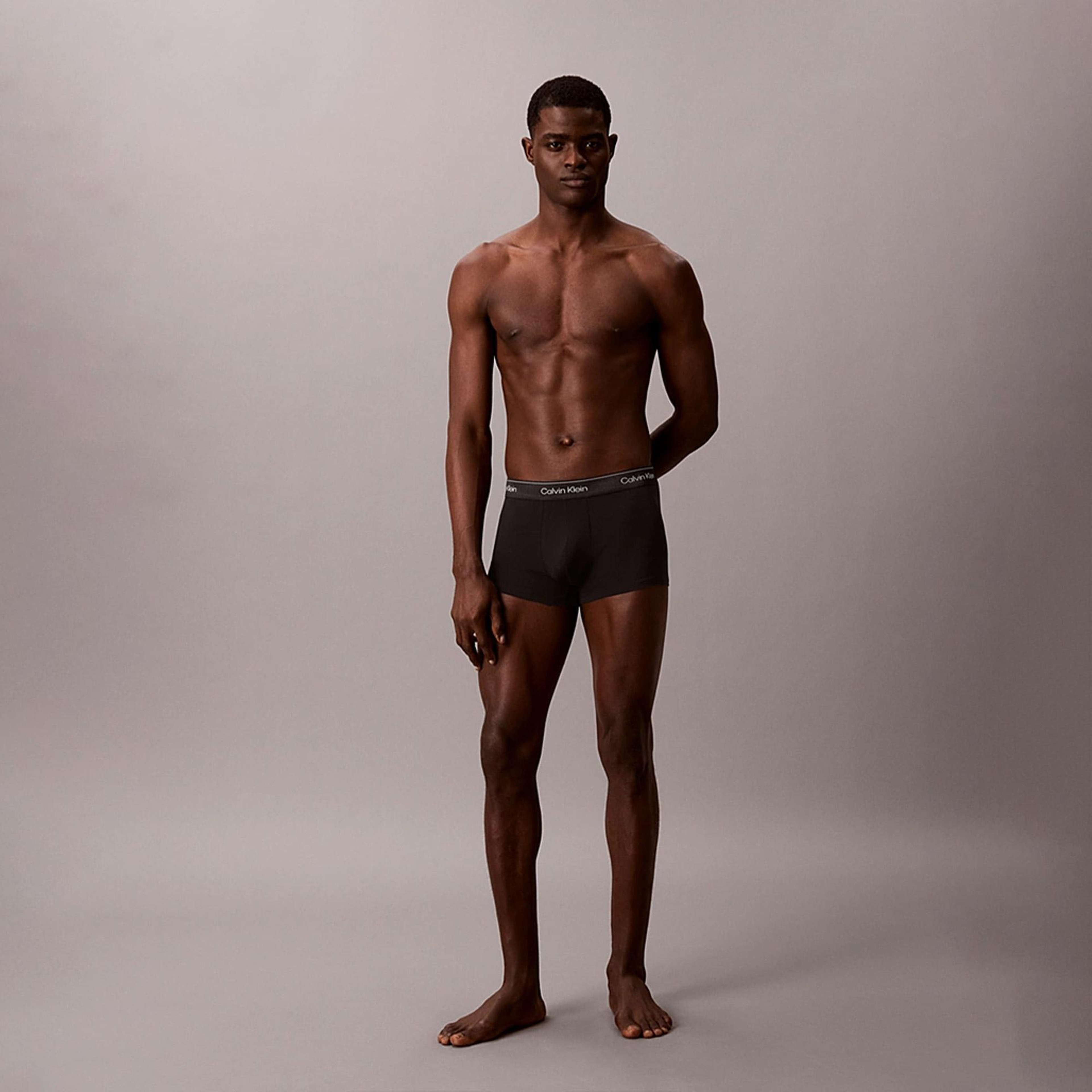 Calvin Klein Icon Cotton Stretch Erkek Siyah 3'lü Boxer Seti