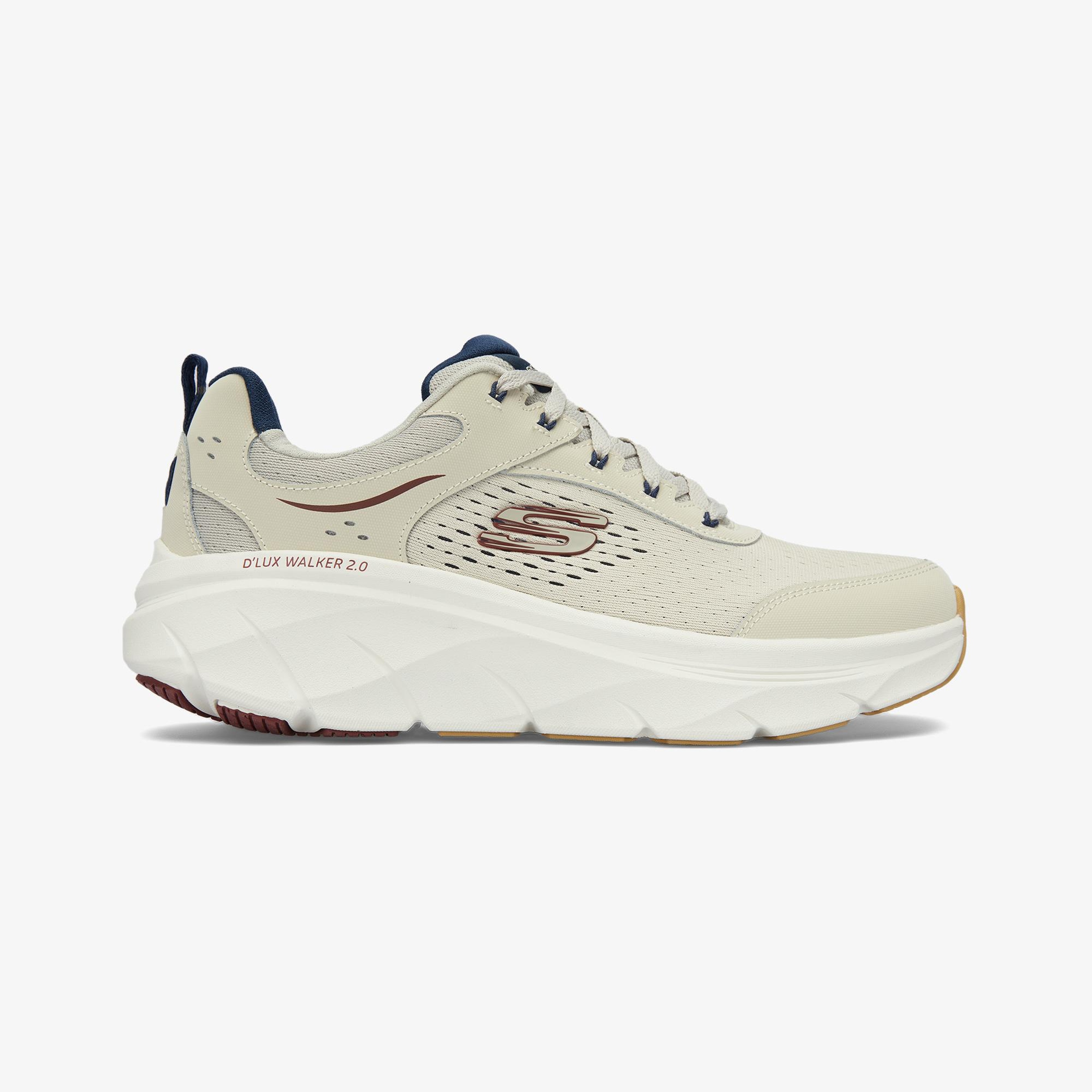 Skechers D'Lux Walker 2.0 Durven Erkek Krem Spor Ayakkabı
