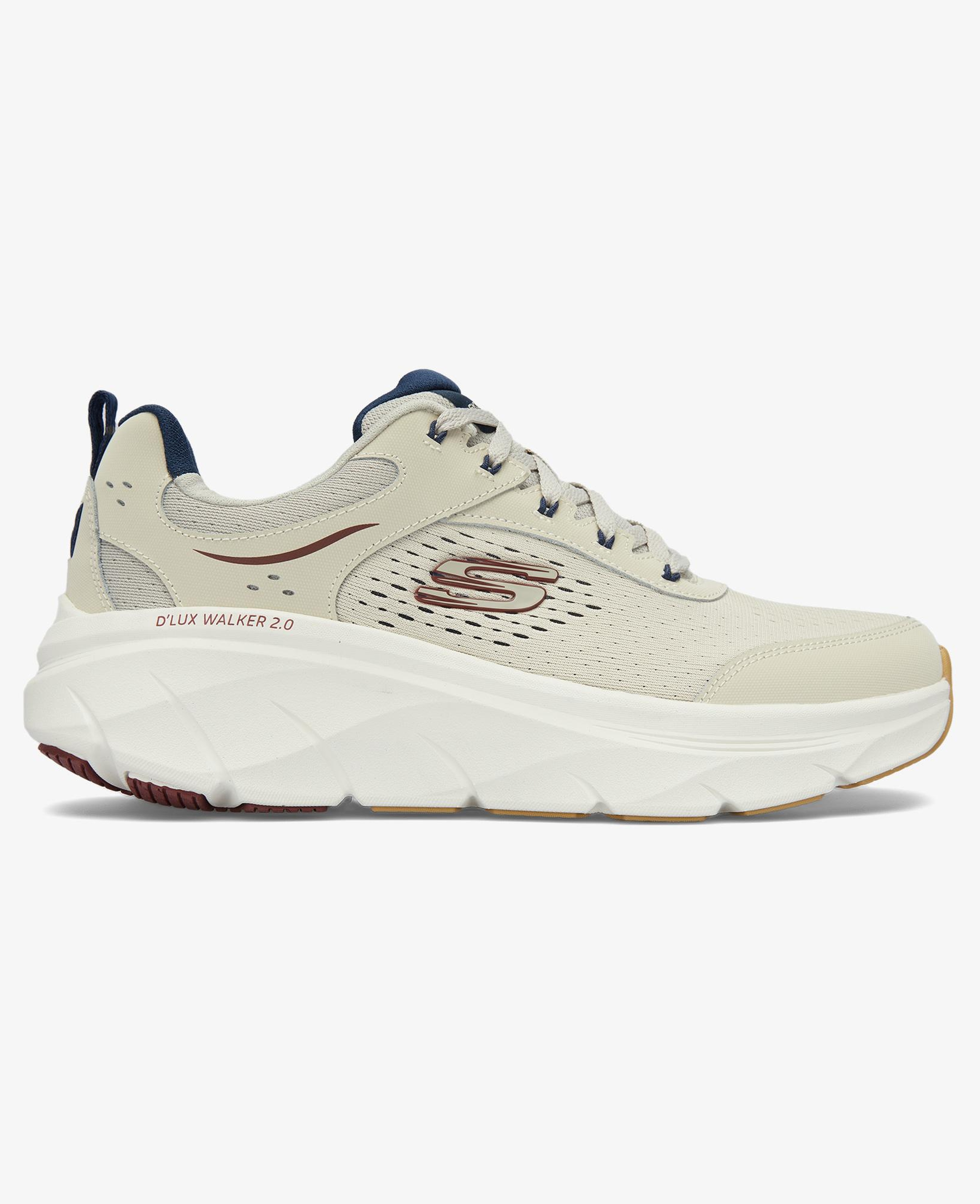 Skechers D'Lux Walker 2.0 Durven Erkek Krem Rengi Spor Ayakkabı