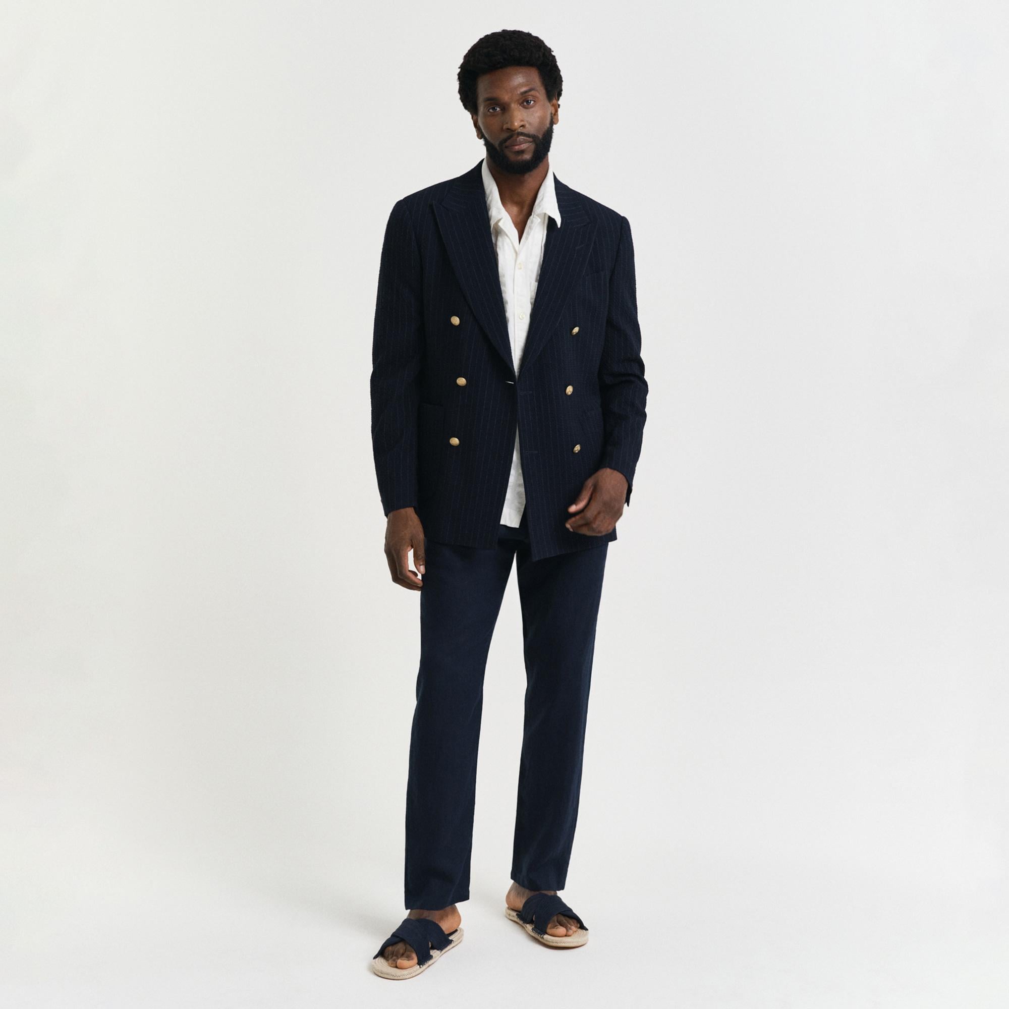 GANT Erkek Lacivert Relaxed Fit Pantolon