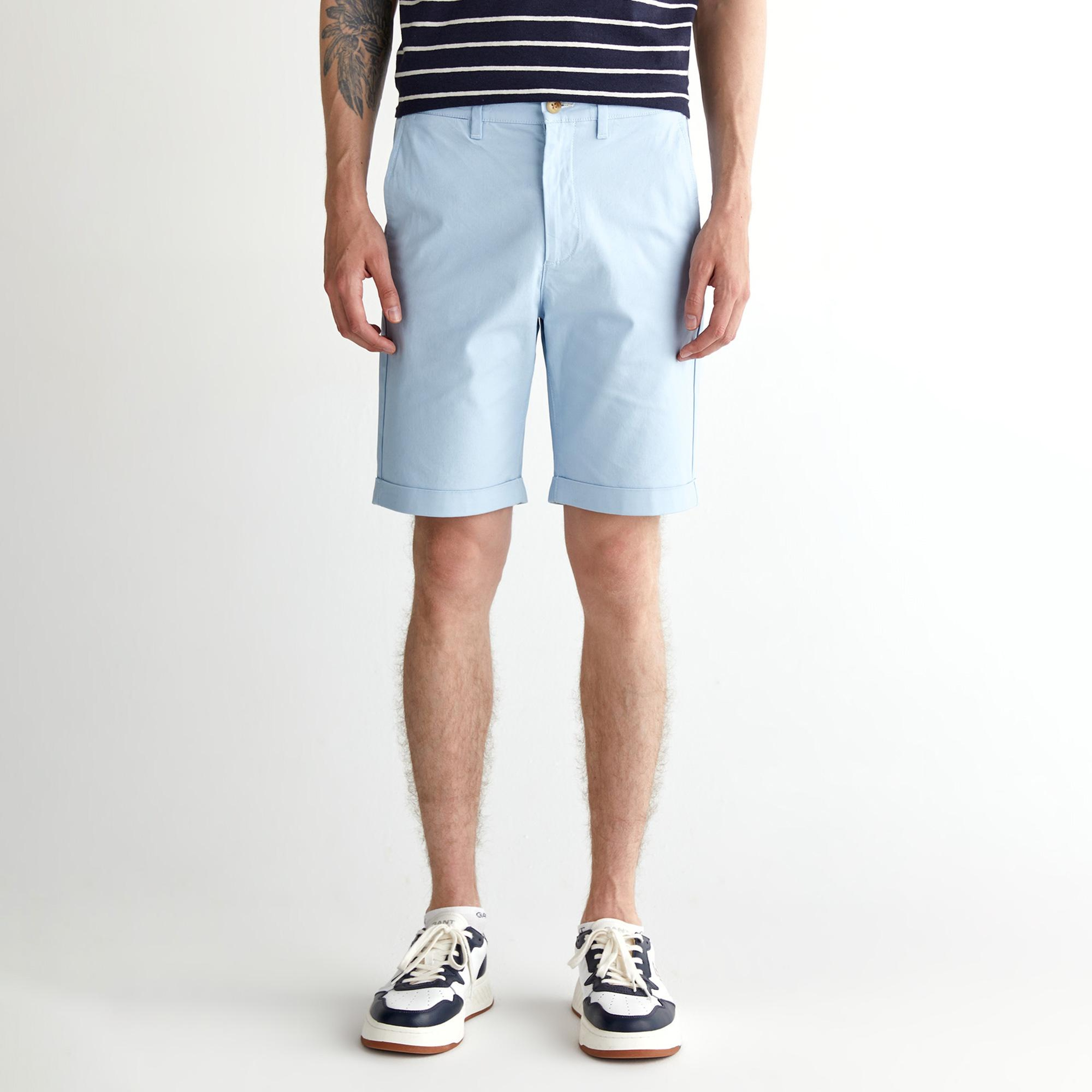 GANT Erkek Mavi Slim Fit Şort