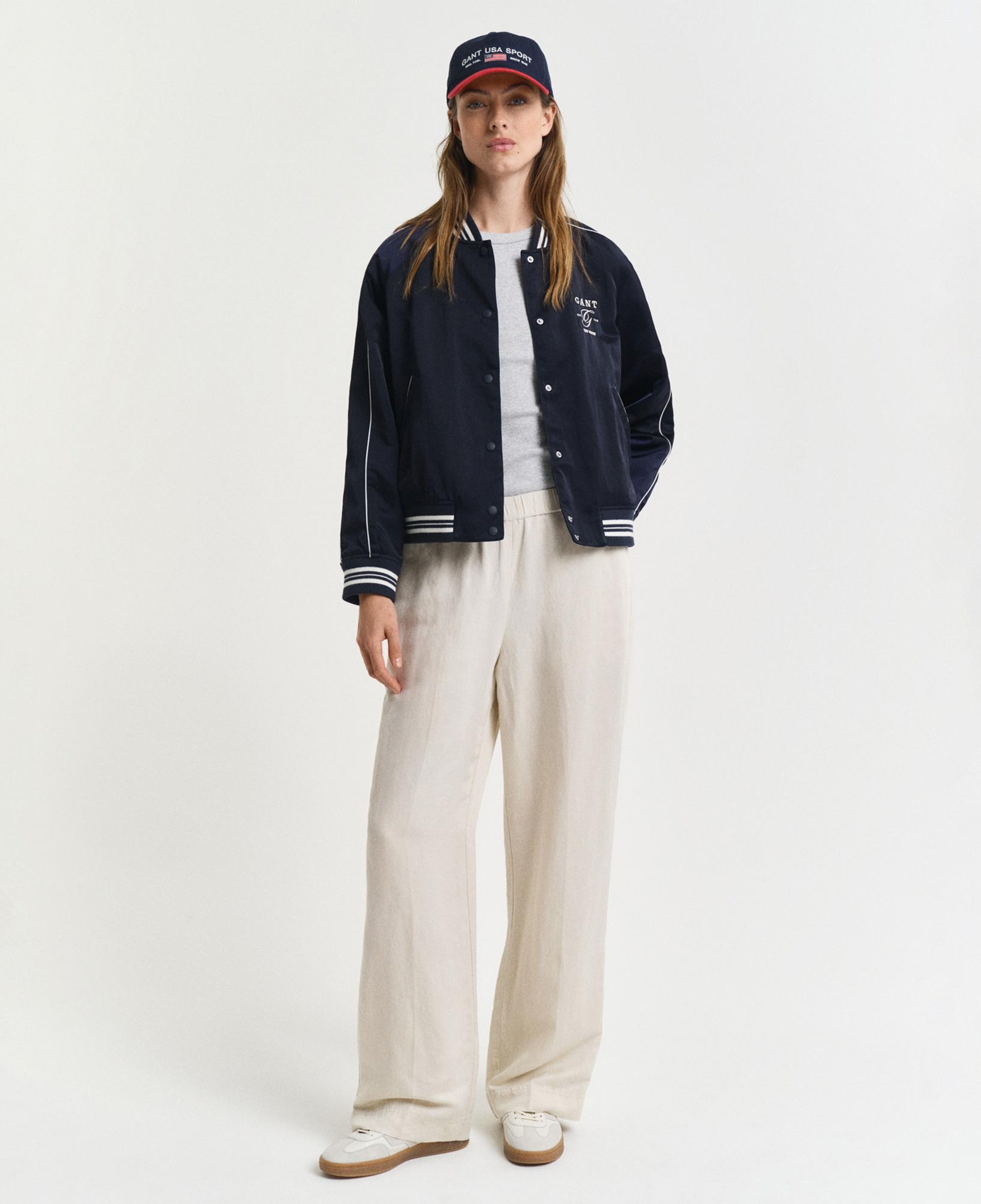 GANT Kadın Pembe Relaxed Fit Pantolon