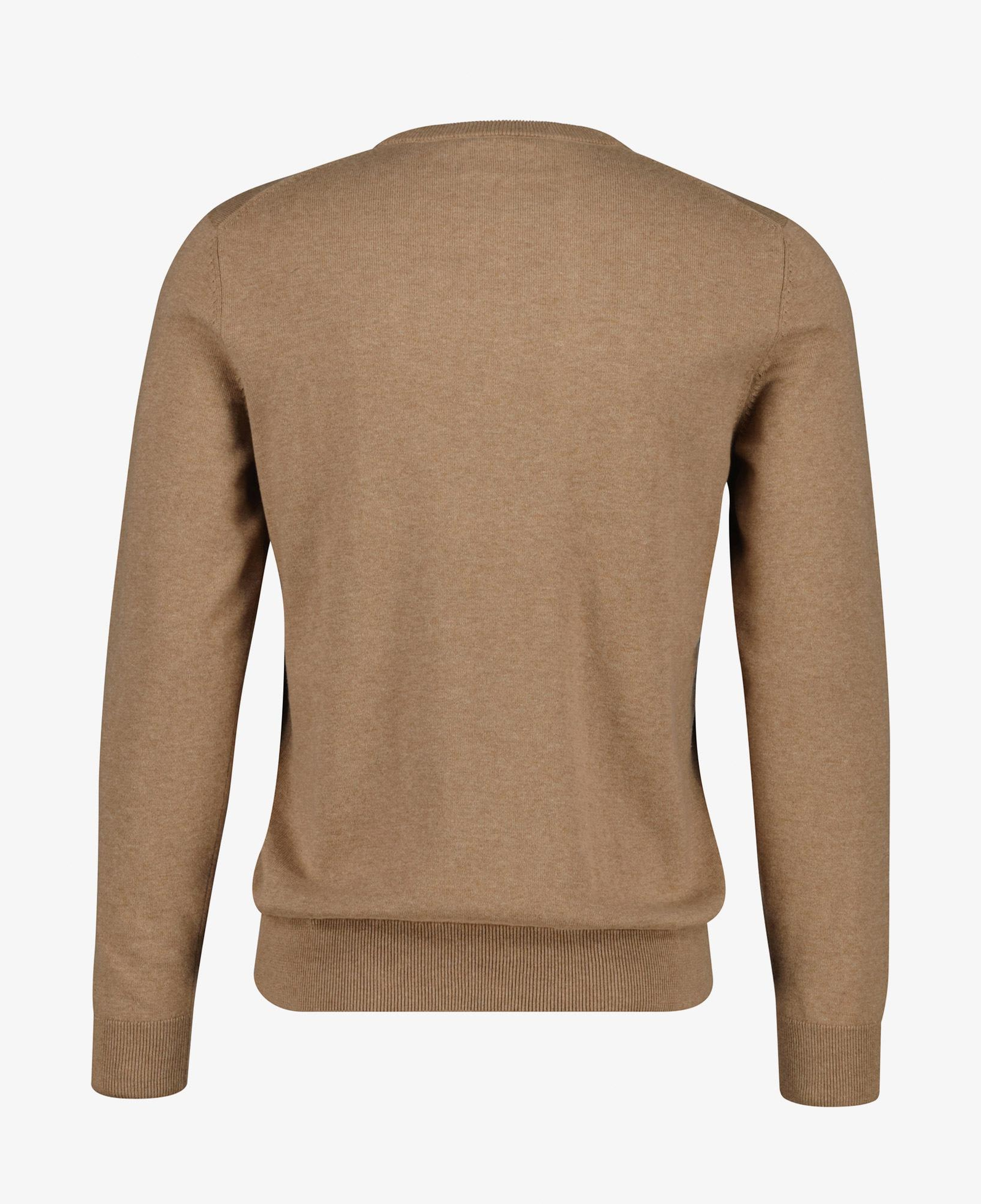 Gant Erkek Bej Regular Fit Bisiklet Yaka Kazak