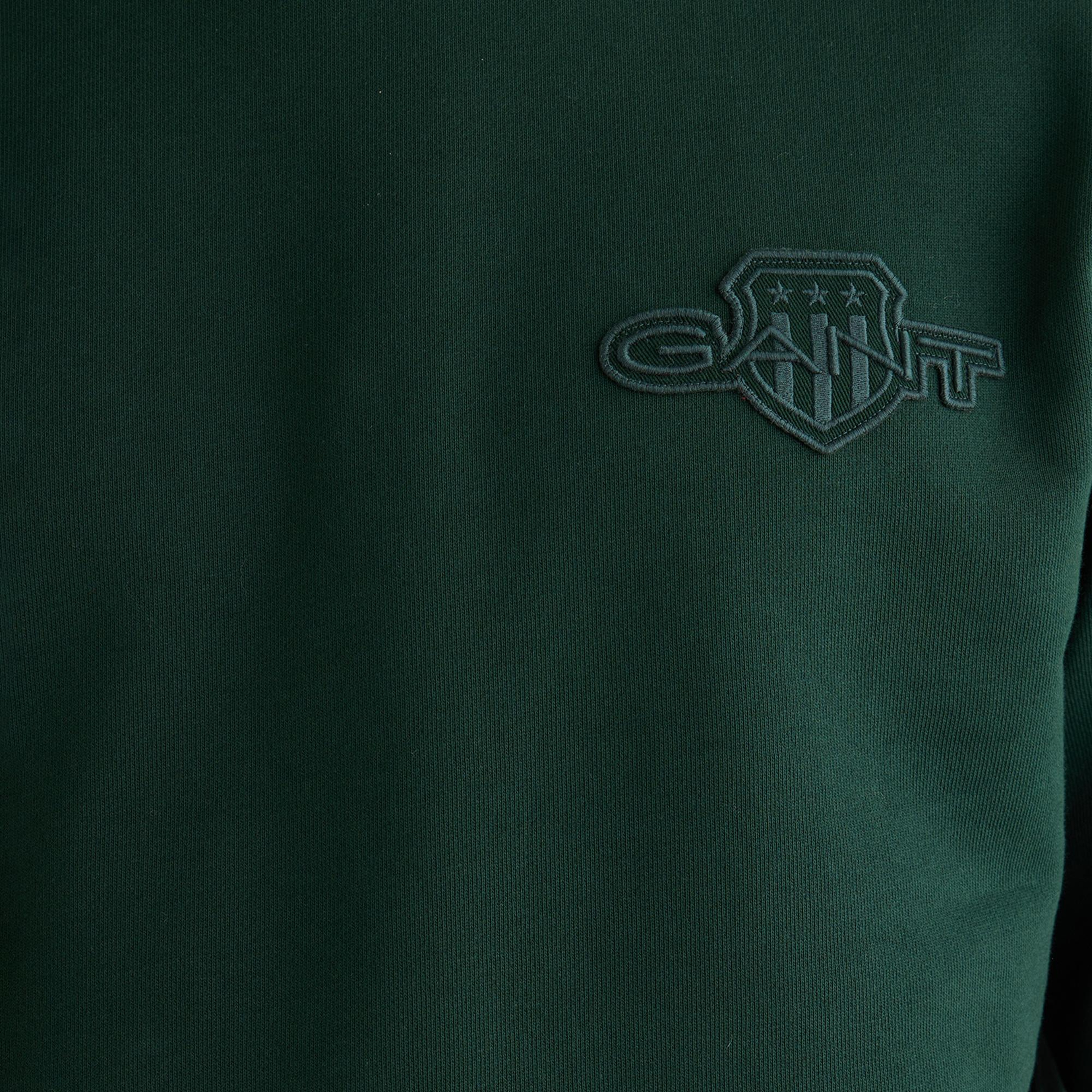 GANT Erkek Yeşil Regular Fit Bisiklet Yaka Sweatshirt