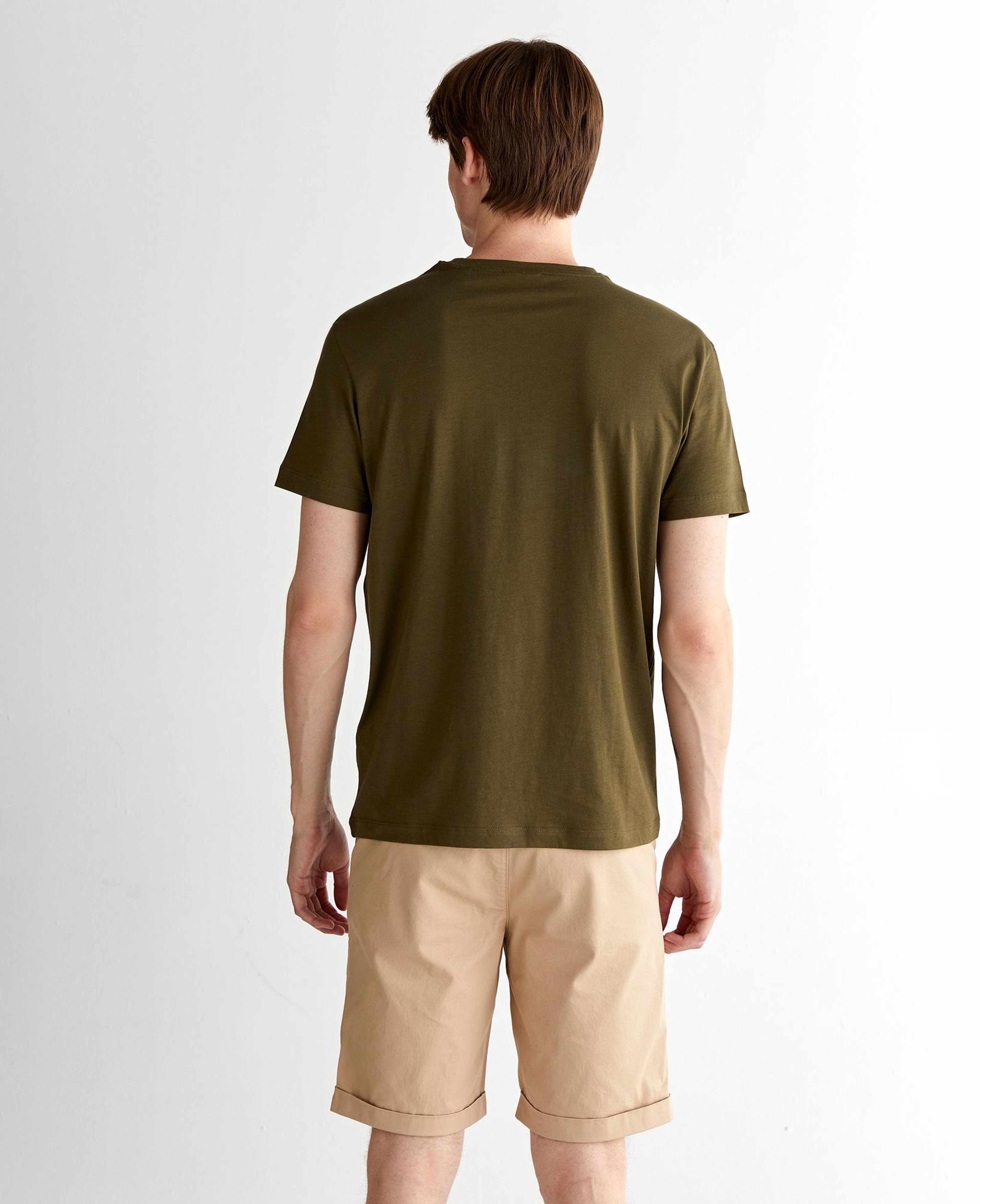GANT Erkek Yeşil Regular Fit Bisiklet Yaka T-shirt