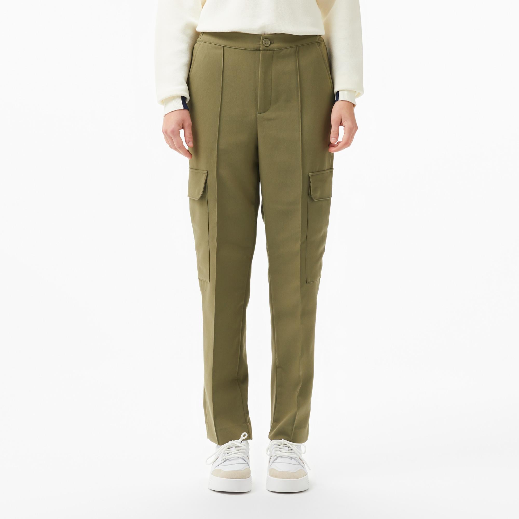 Kadın Regular Fit Haki Pantolon