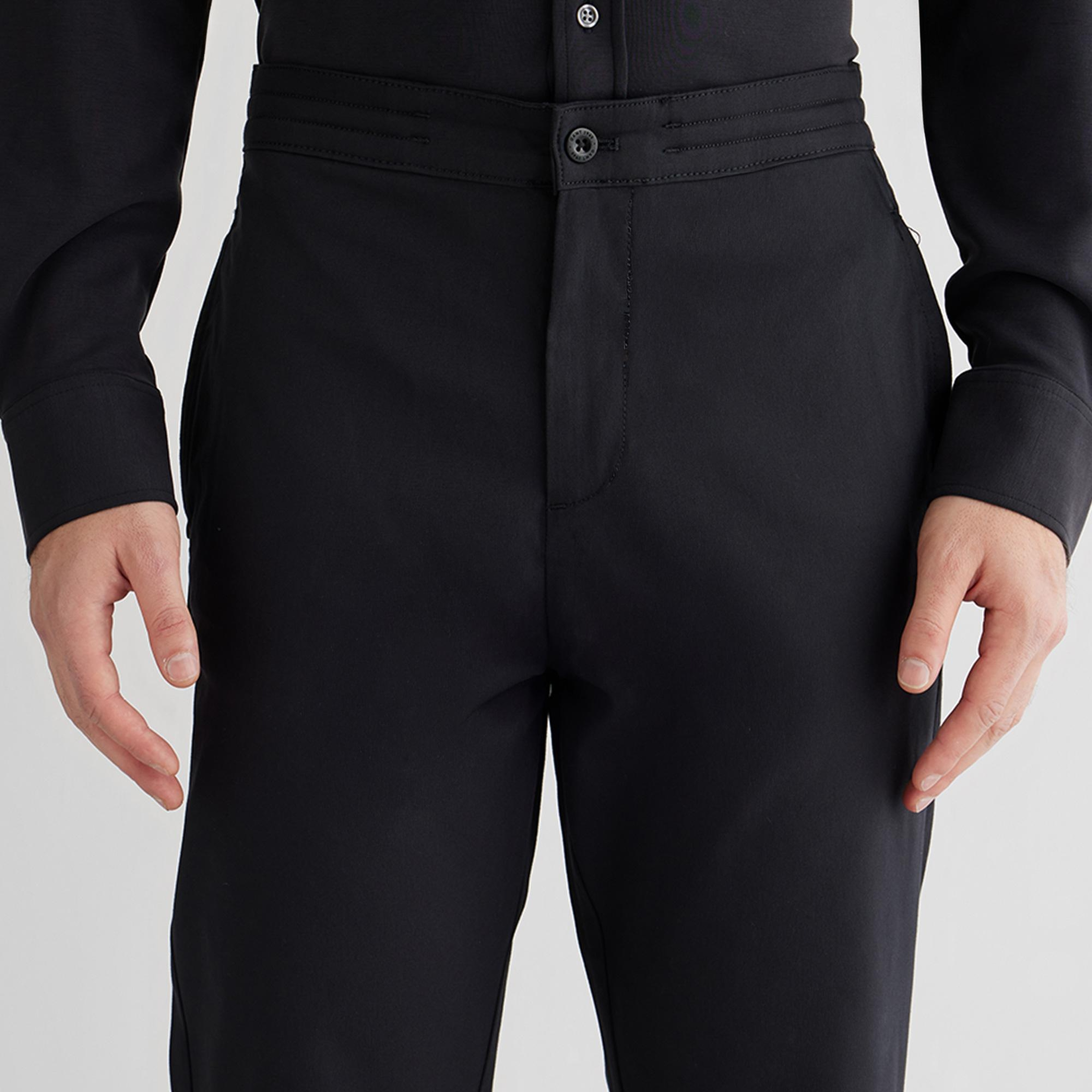 GANT Erkek Siyah Regular Fit Pantolon