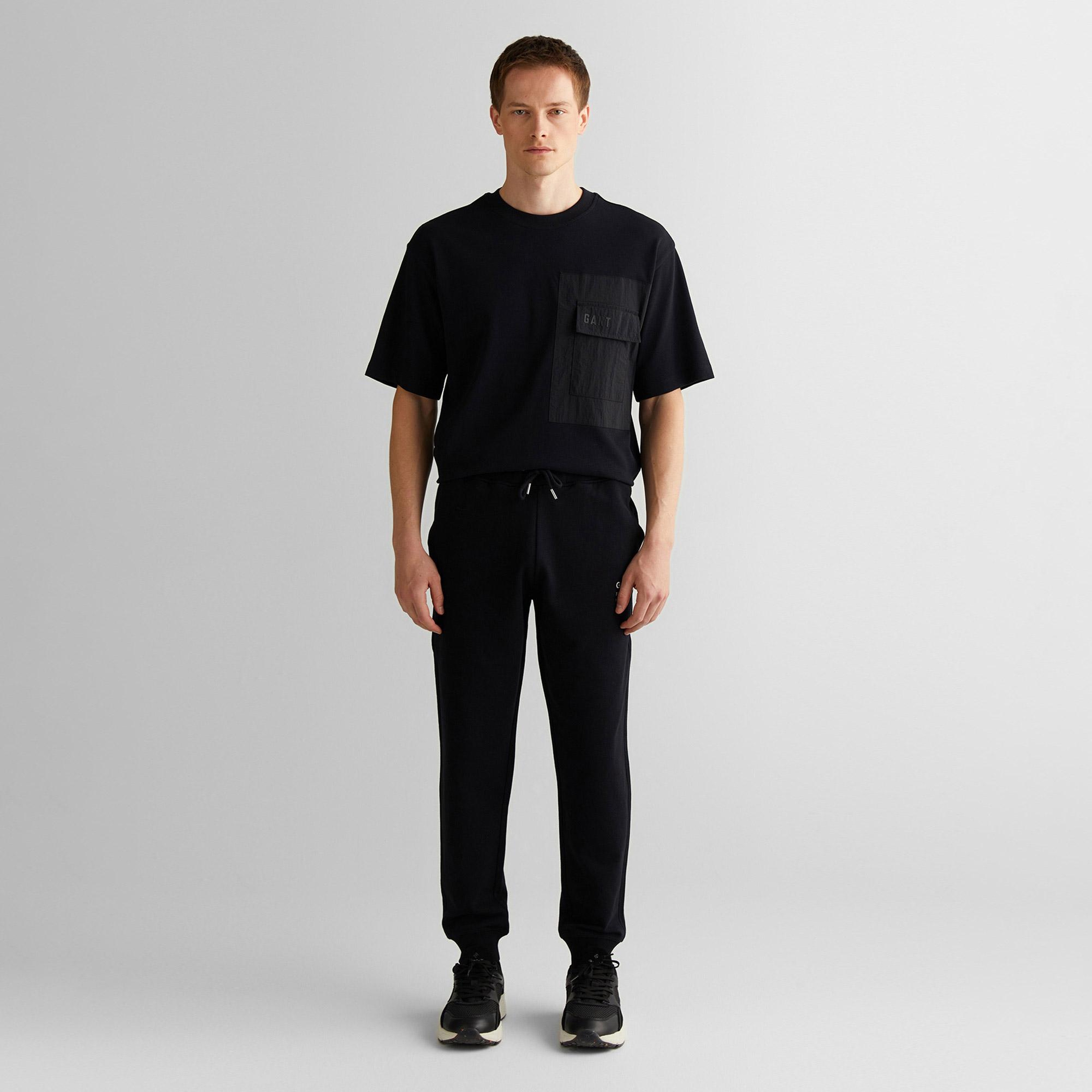 GANT Erkek Siyah Regular Fit Eşofman Altı