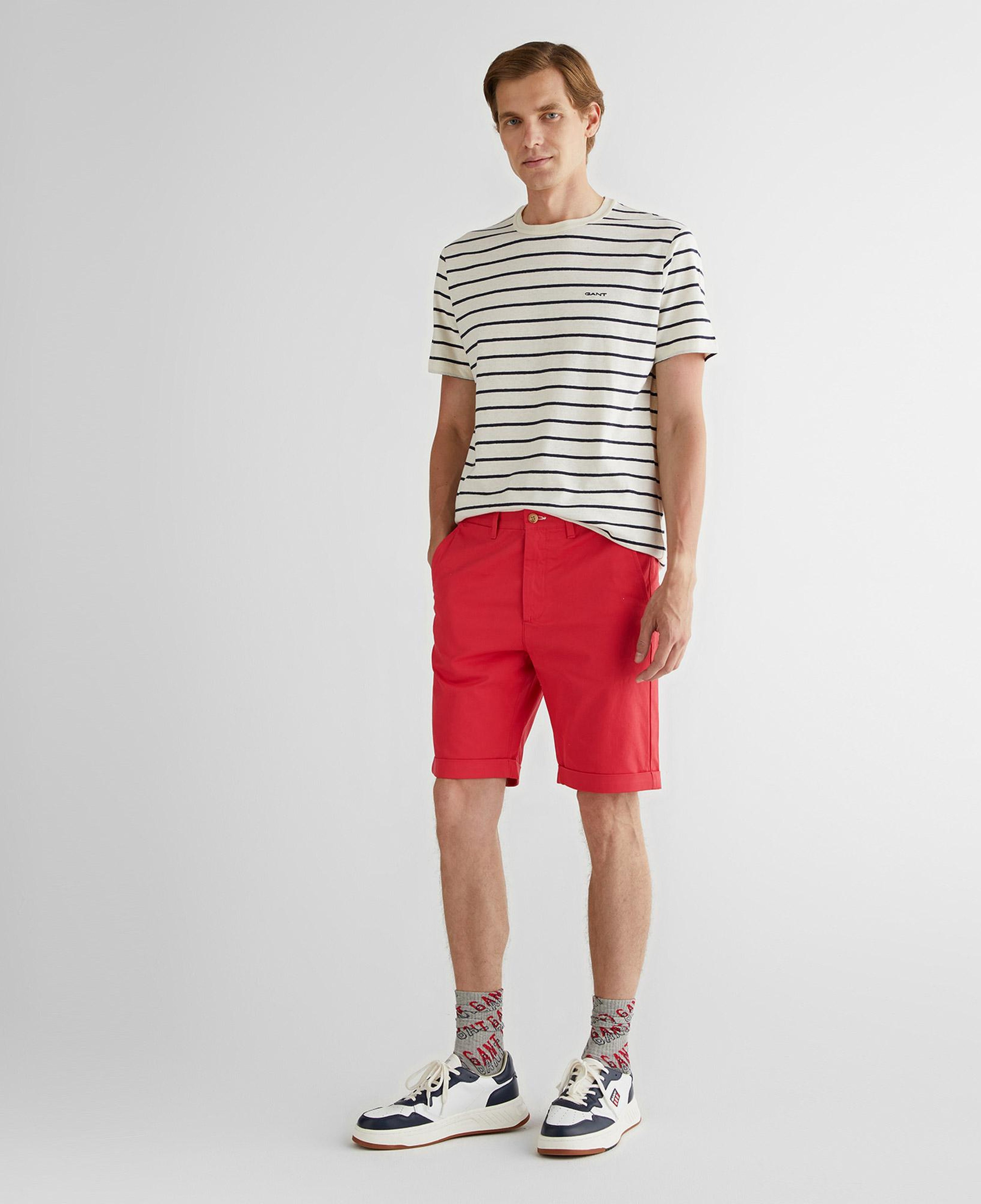 GANT Erkek Kırmızı Slim Fit Şort