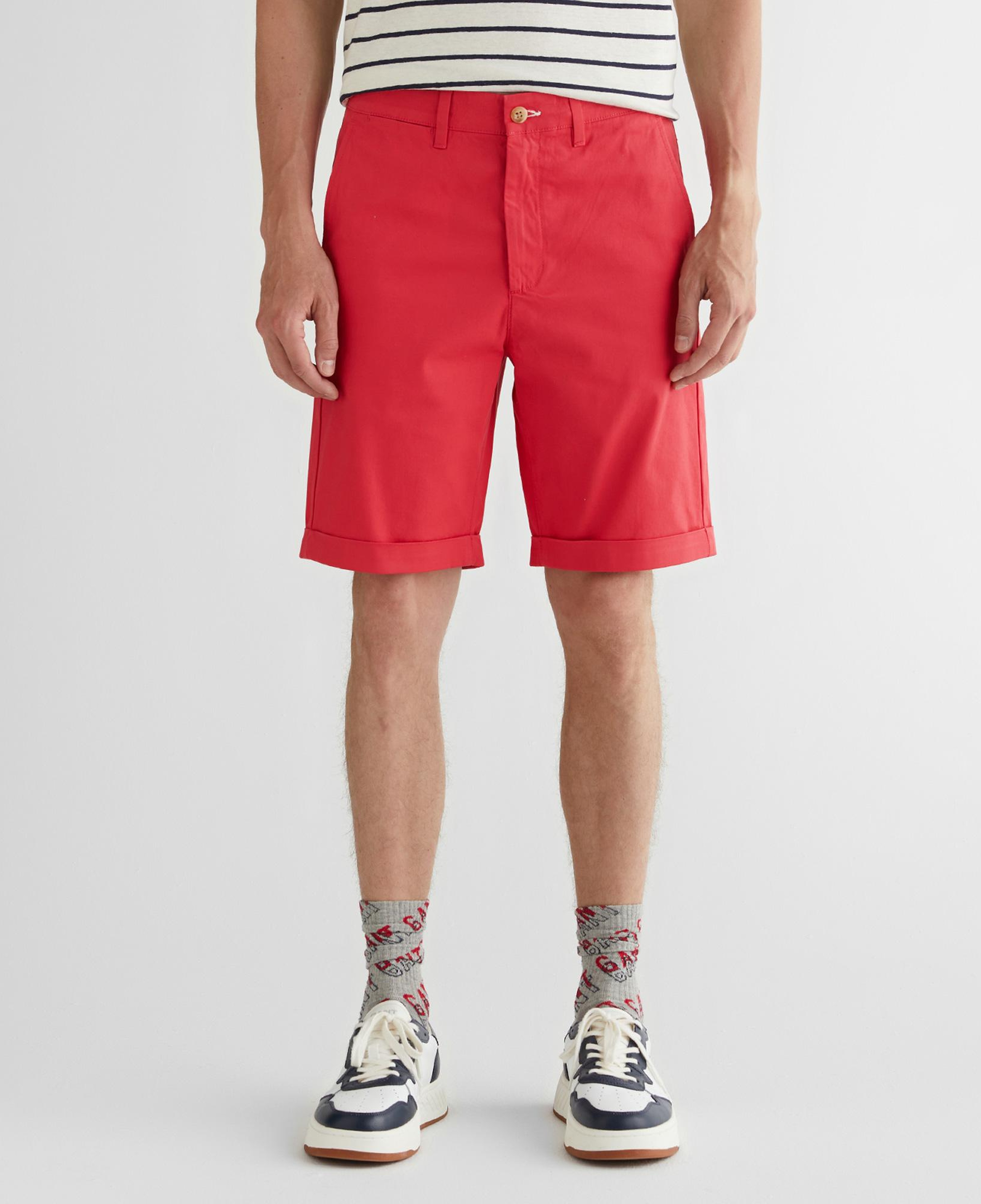 GANT Erkek Kırmızı Slim Fit Şort