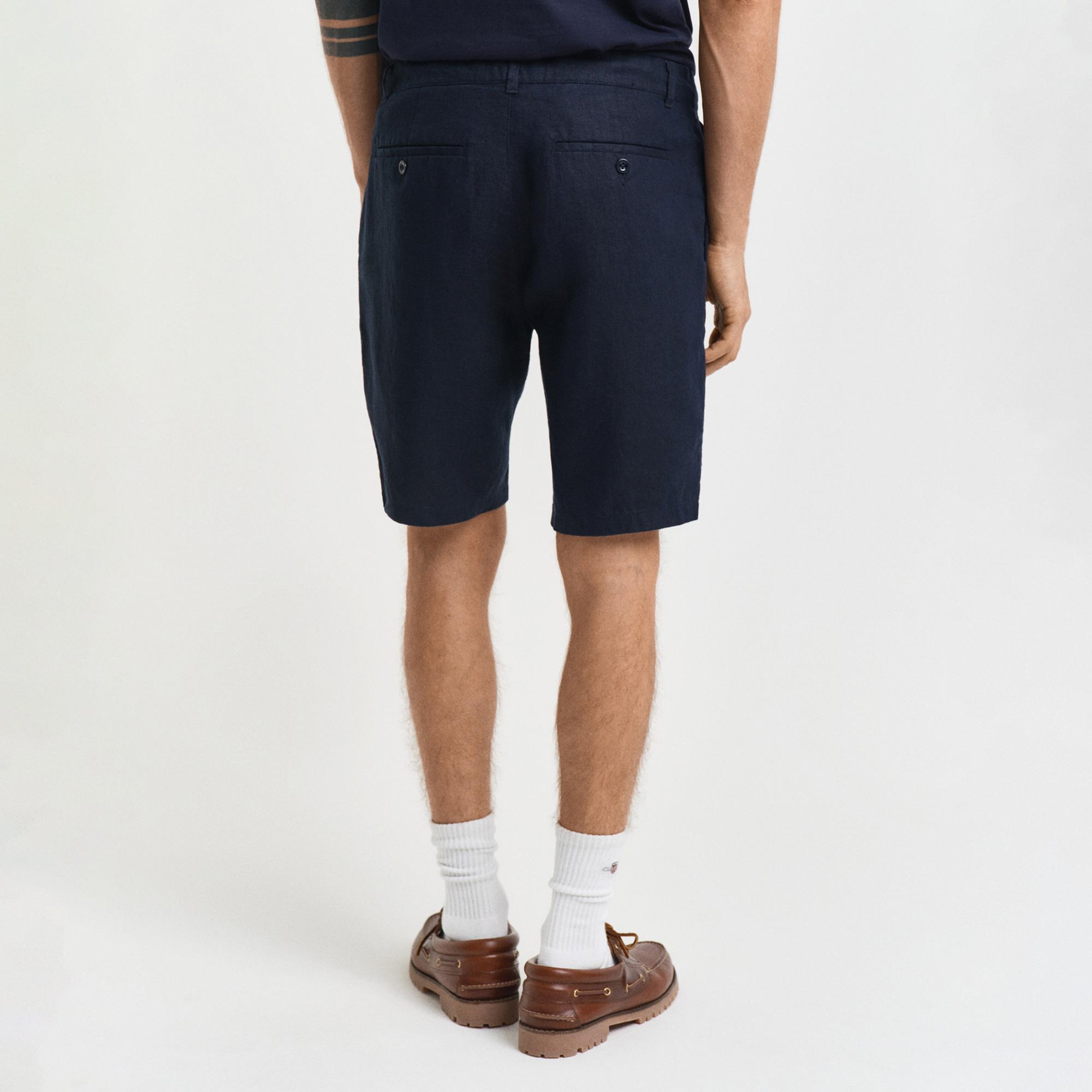 GANT Erkek Lacivert Relaxed Fit Şort