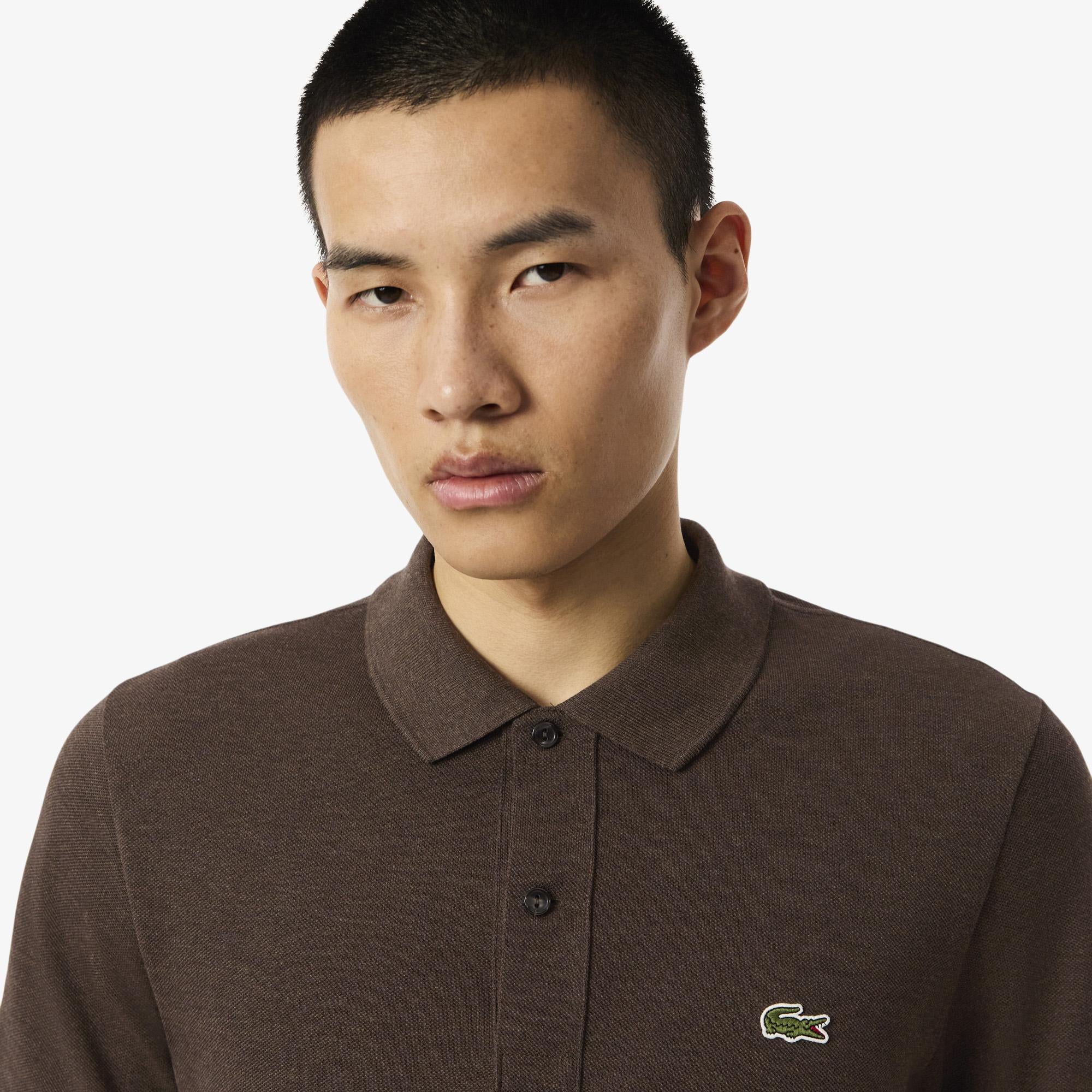 Lacoste Erkek Slim Fit Kahverengi Polo