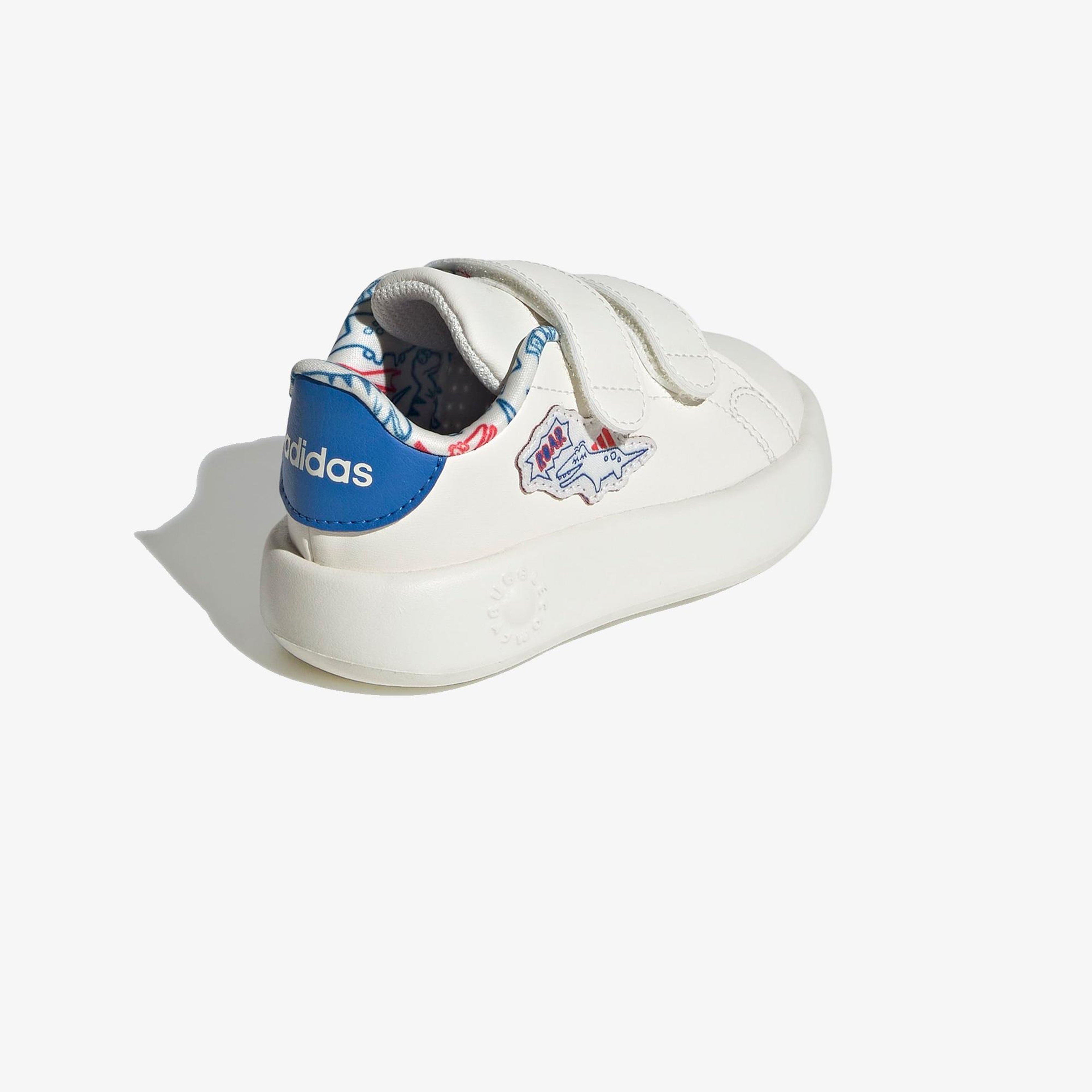 adidas Advantage Dino Bebek Beyaz Cırt Cırtlı Spor Ayakkabı