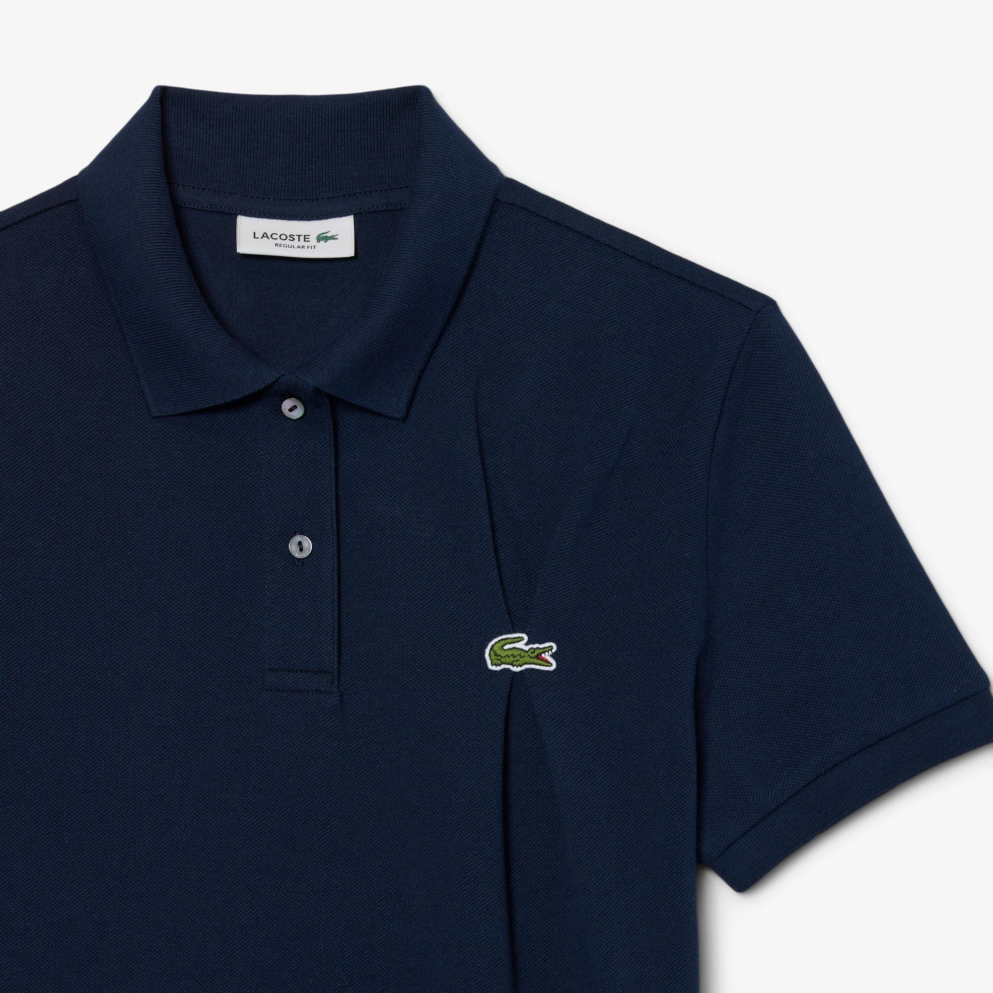 Kadın Regular Fit Organik Pamuk Lacivert Polo