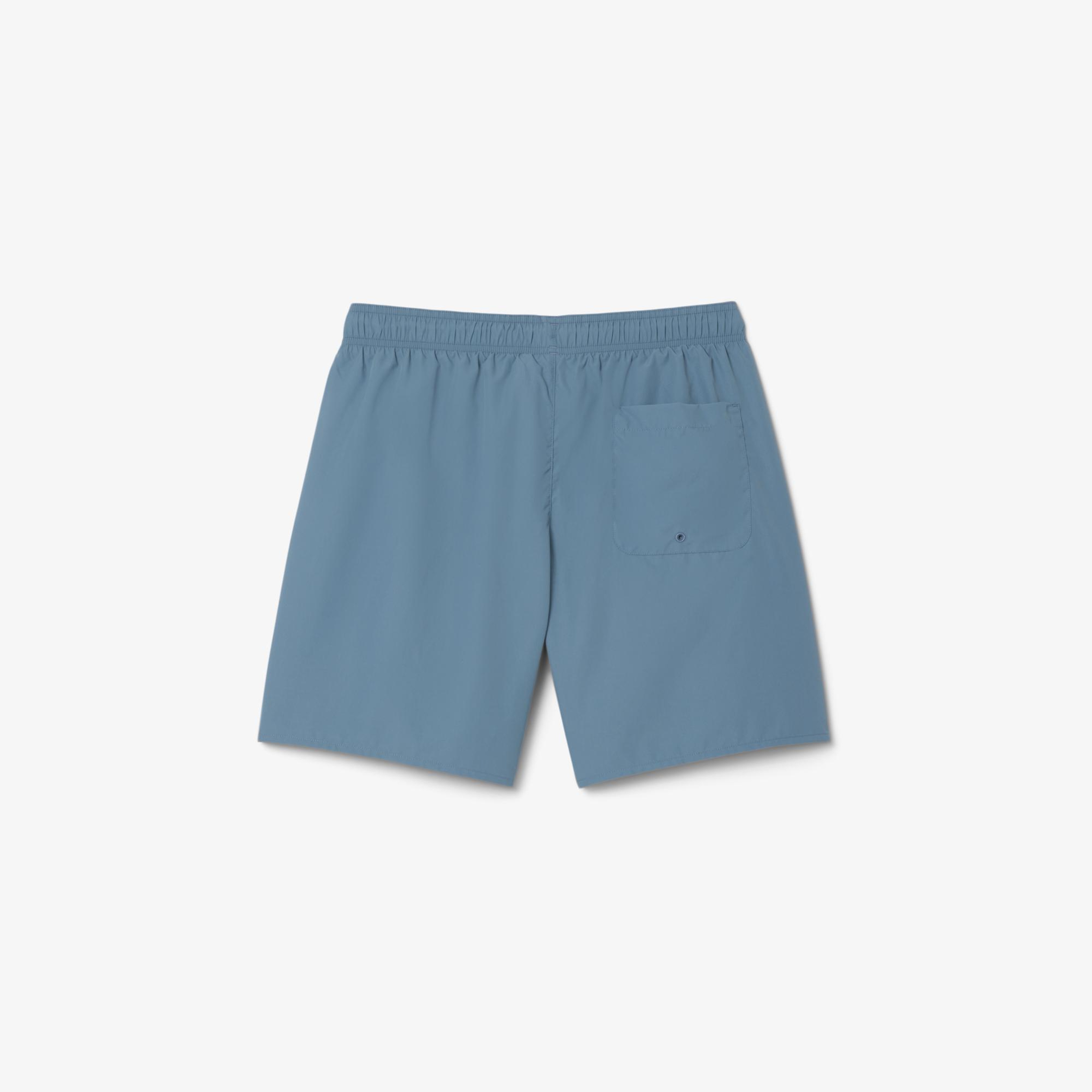 Lacoste Monochrome Erkek Mavi Deniz Şortu