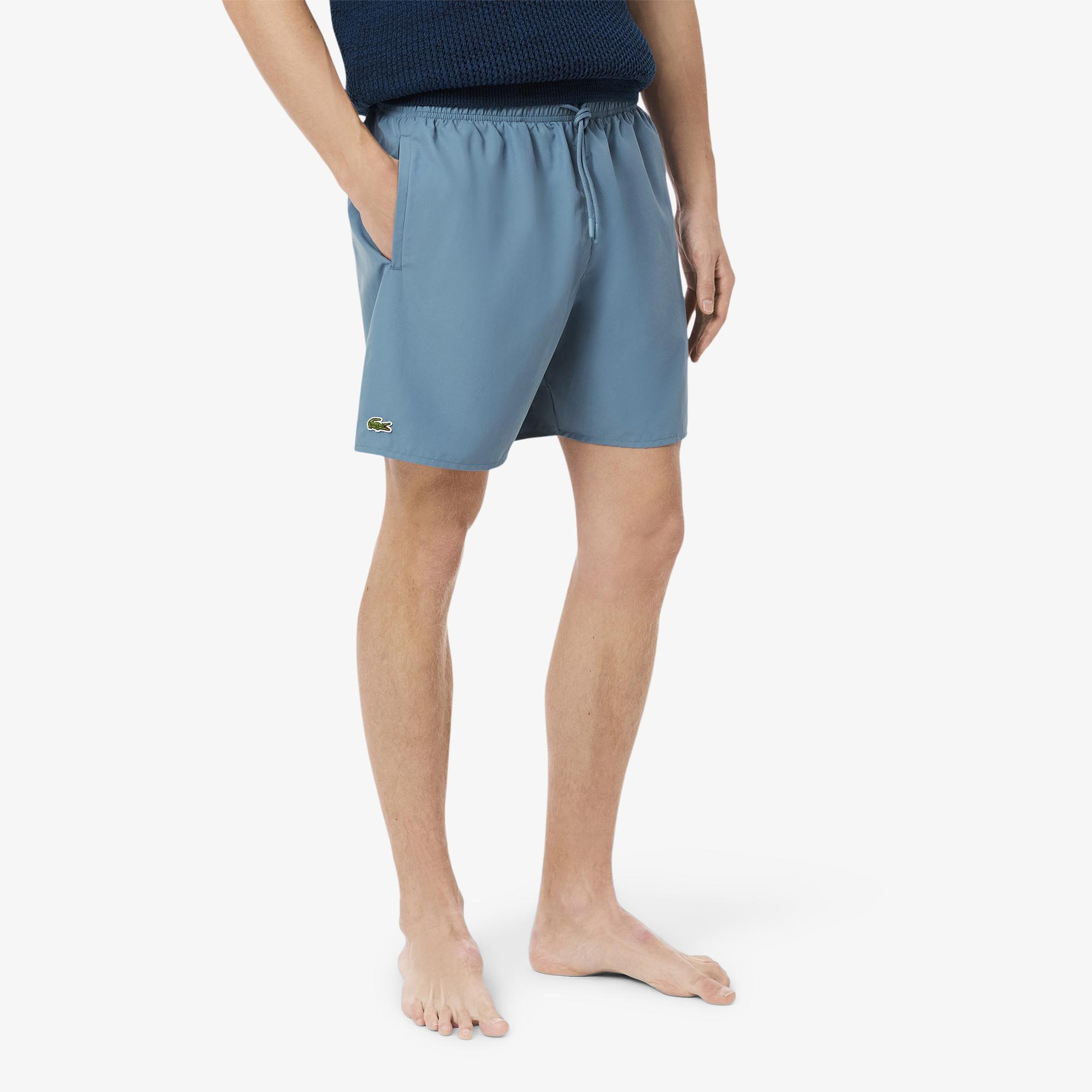 Lacoste Monochrome Erkek Mavi Deniz Şortu