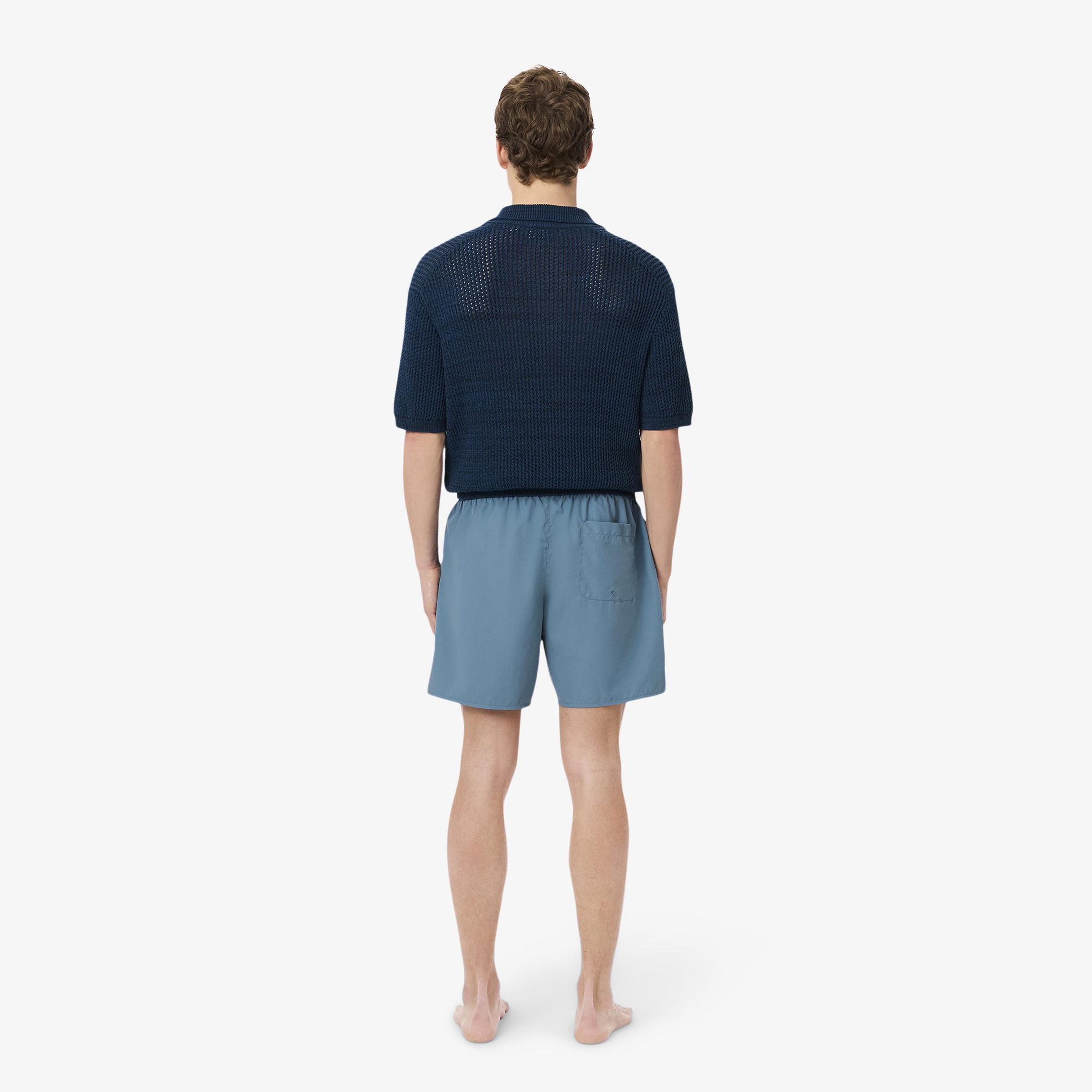 Lacoste Monochrome Erkek Mavi Deniz Şortu