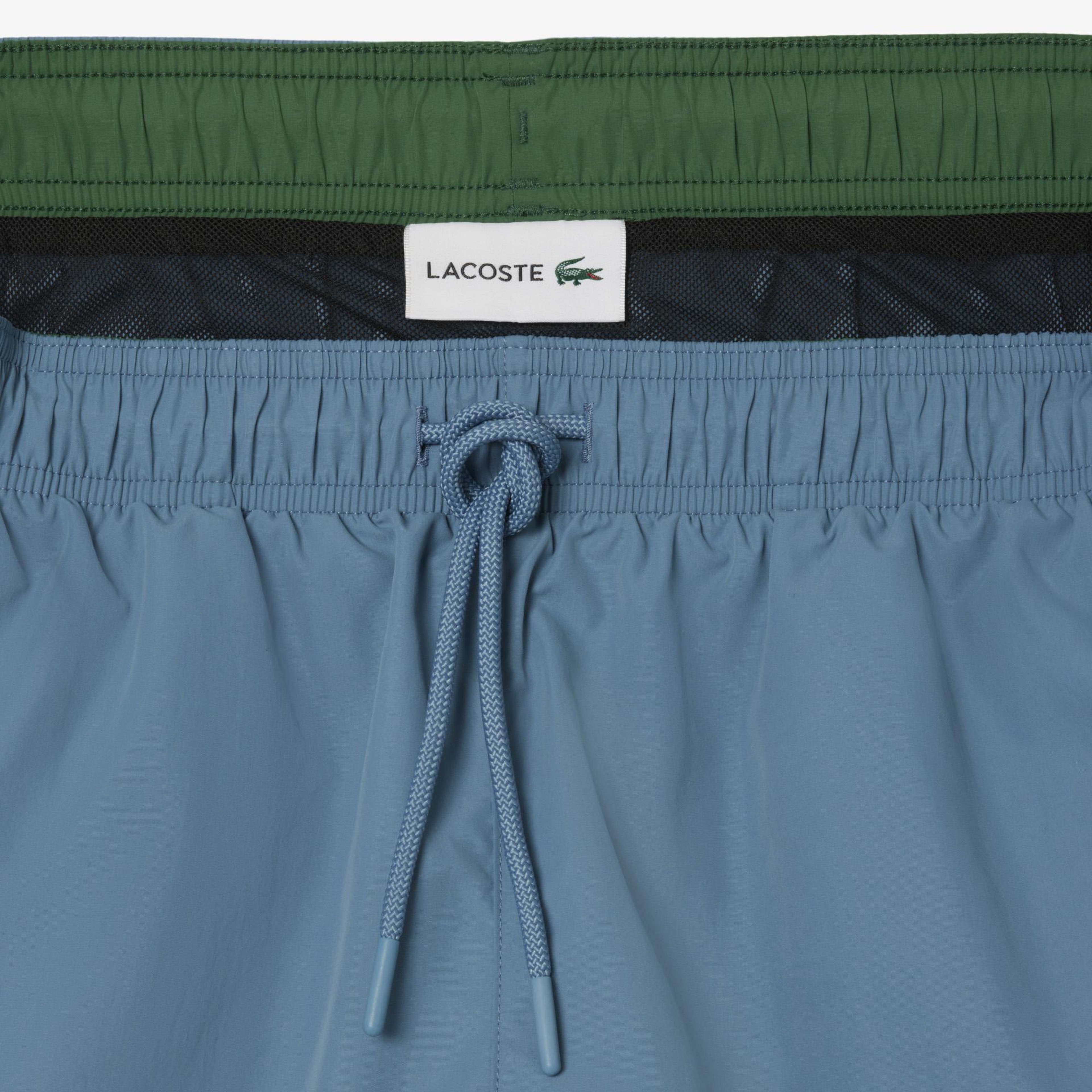 Lacoste Monochrome Erkek Mavi Deniz Şortu