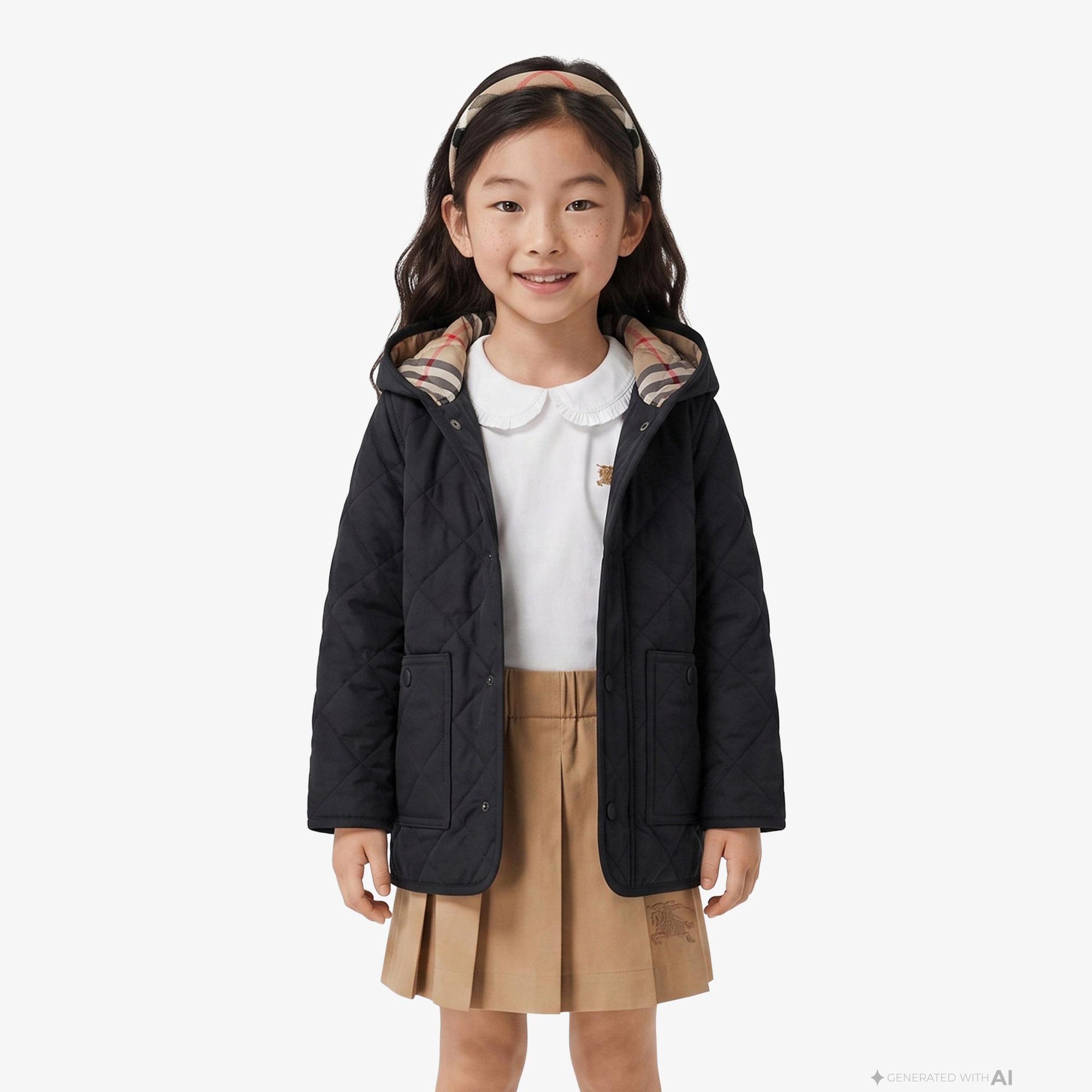 Burberry Harrison Çocuk Siyah Mont