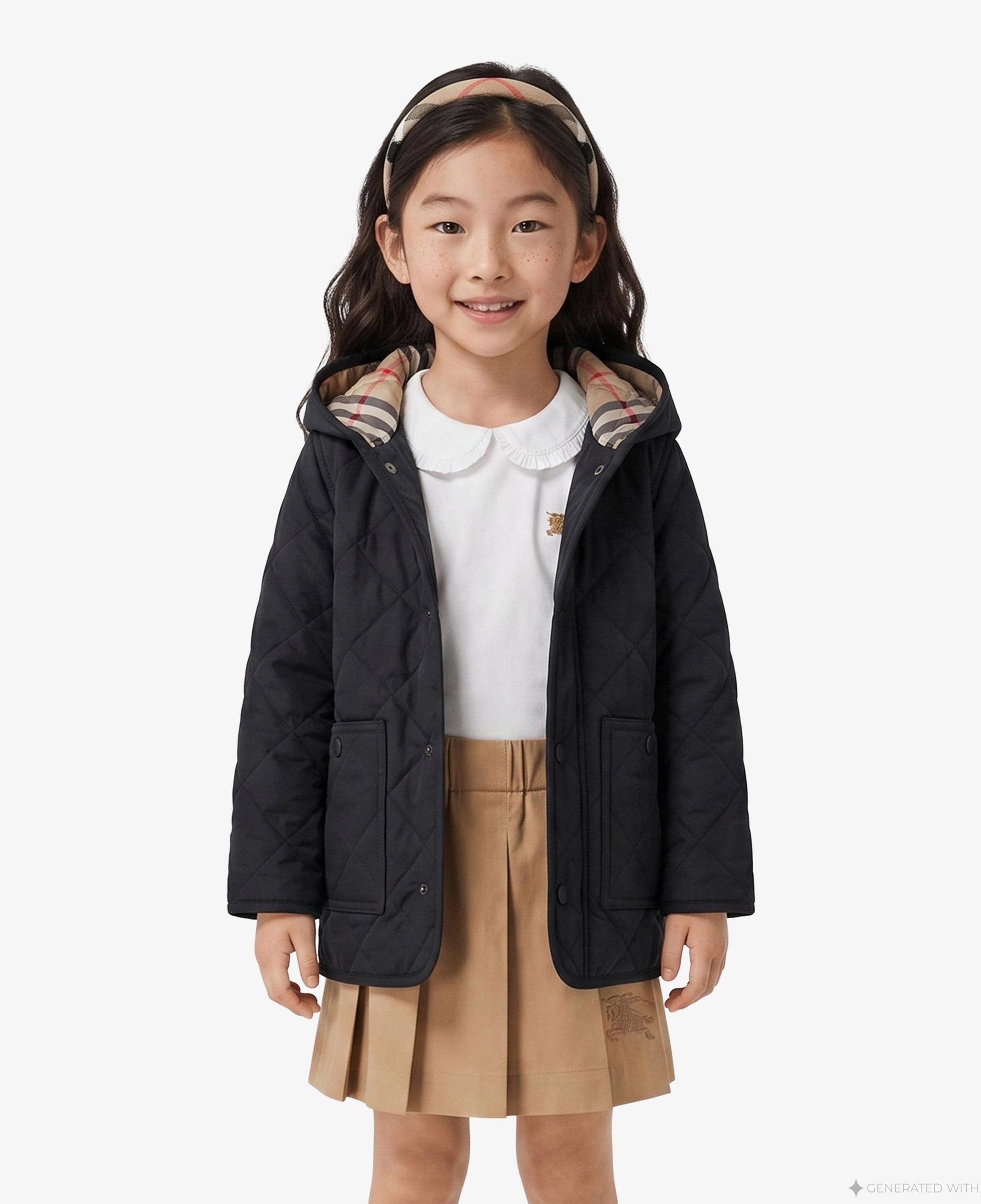 Burberry Harrison Çocuk Siyah Mont