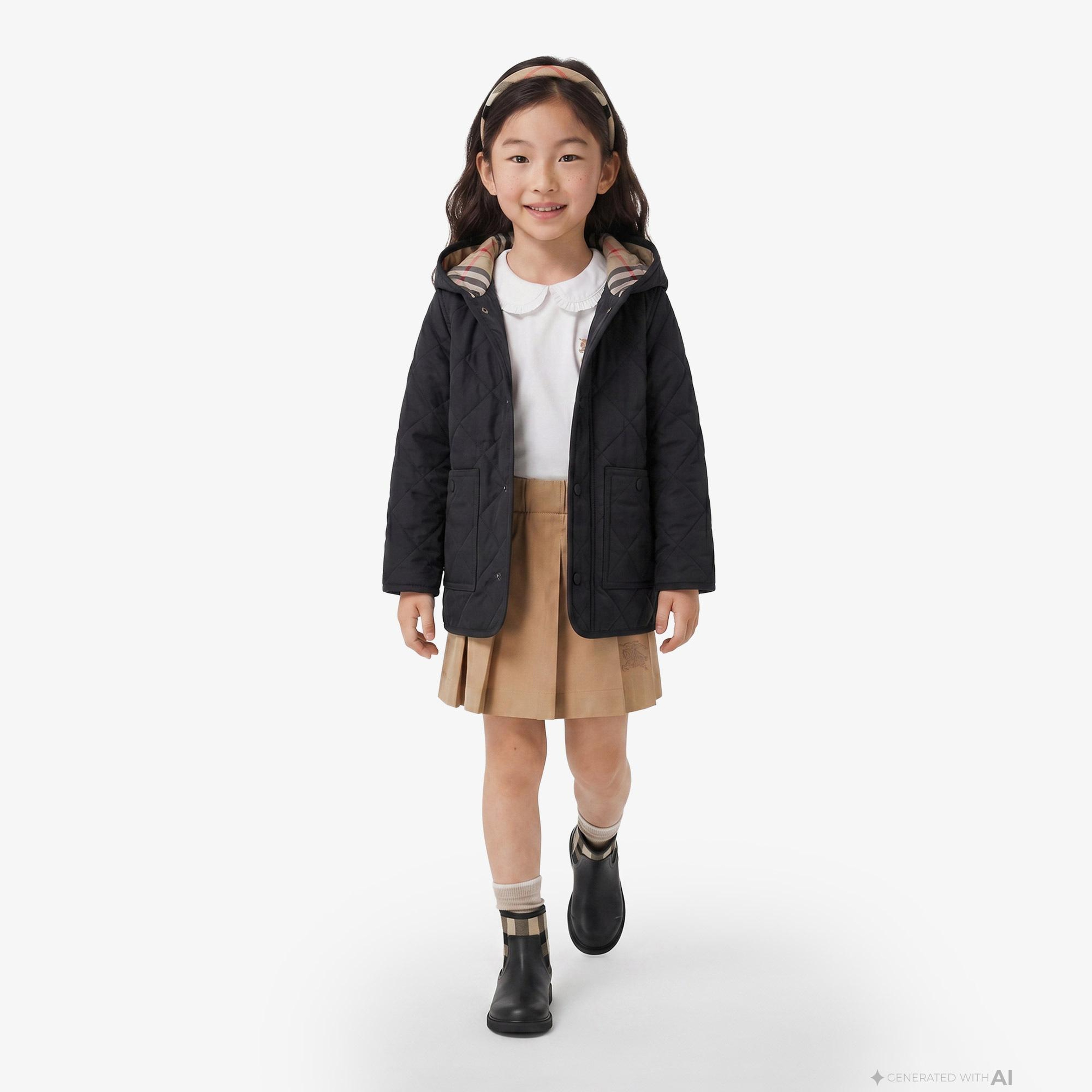 Burberry Harrison Çocuk Siyah Mont