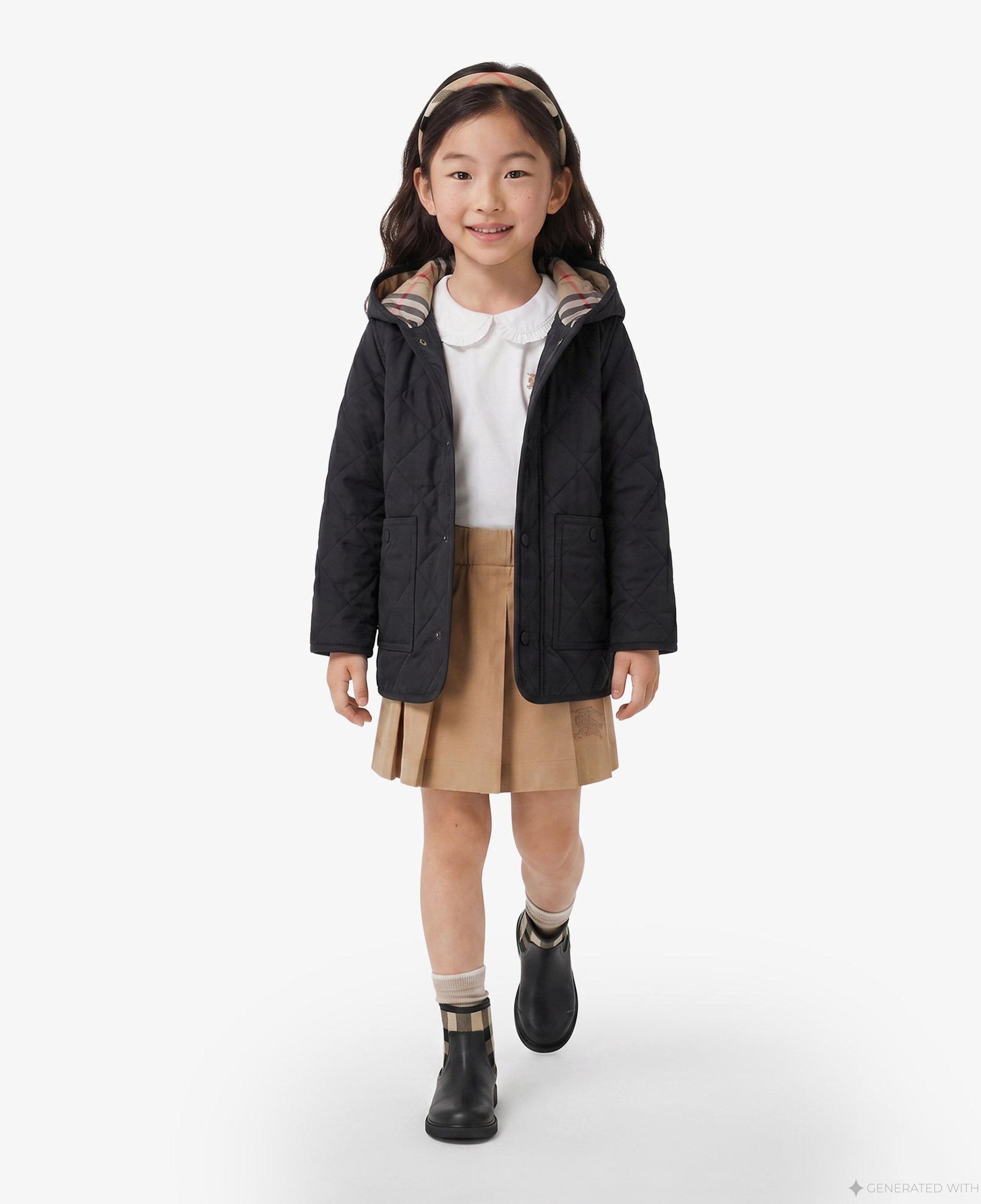 Burberry Harrison Çocuk Siyah Mont