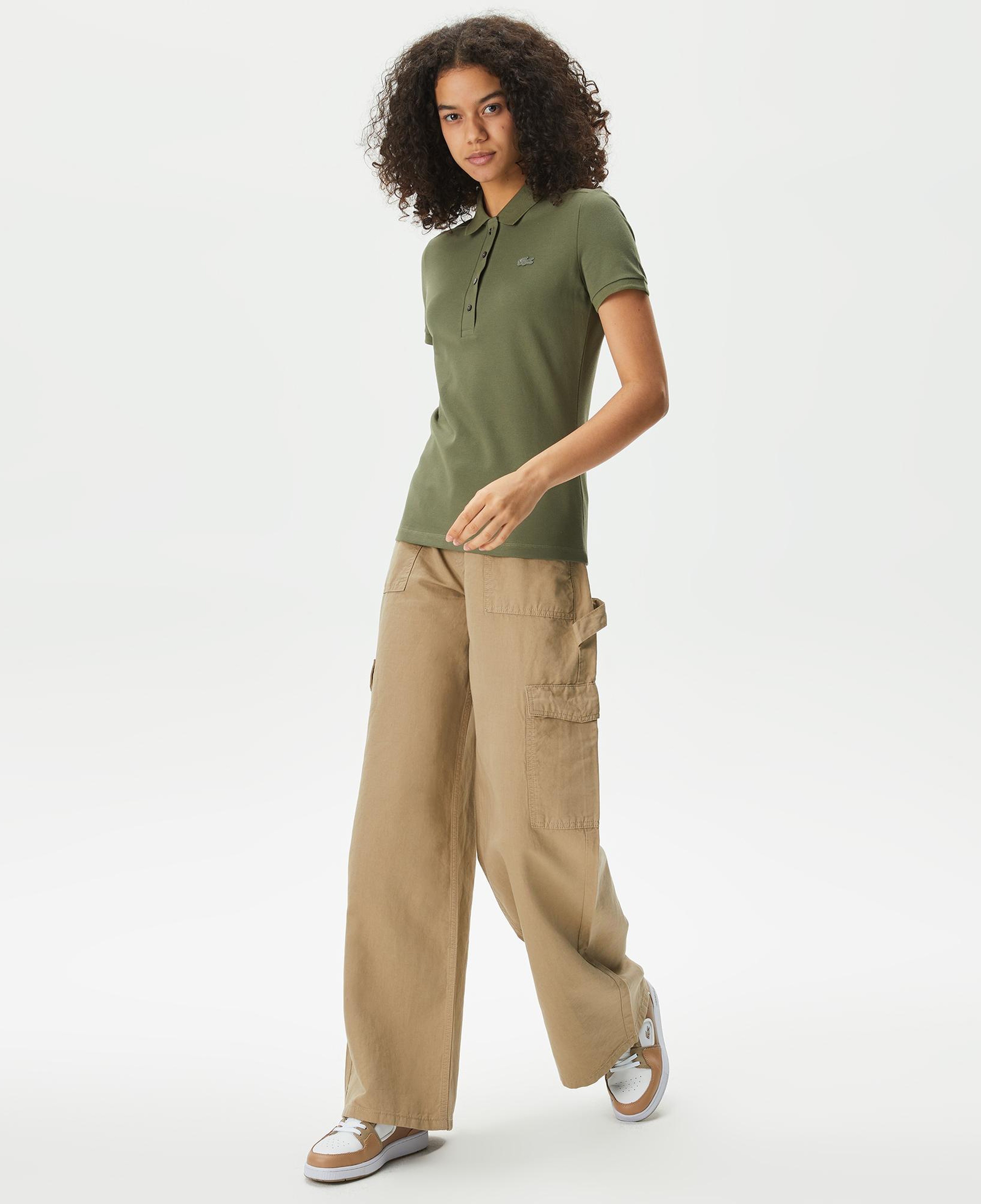 Lacoste Loose Fit Kadın Bej Pantolon