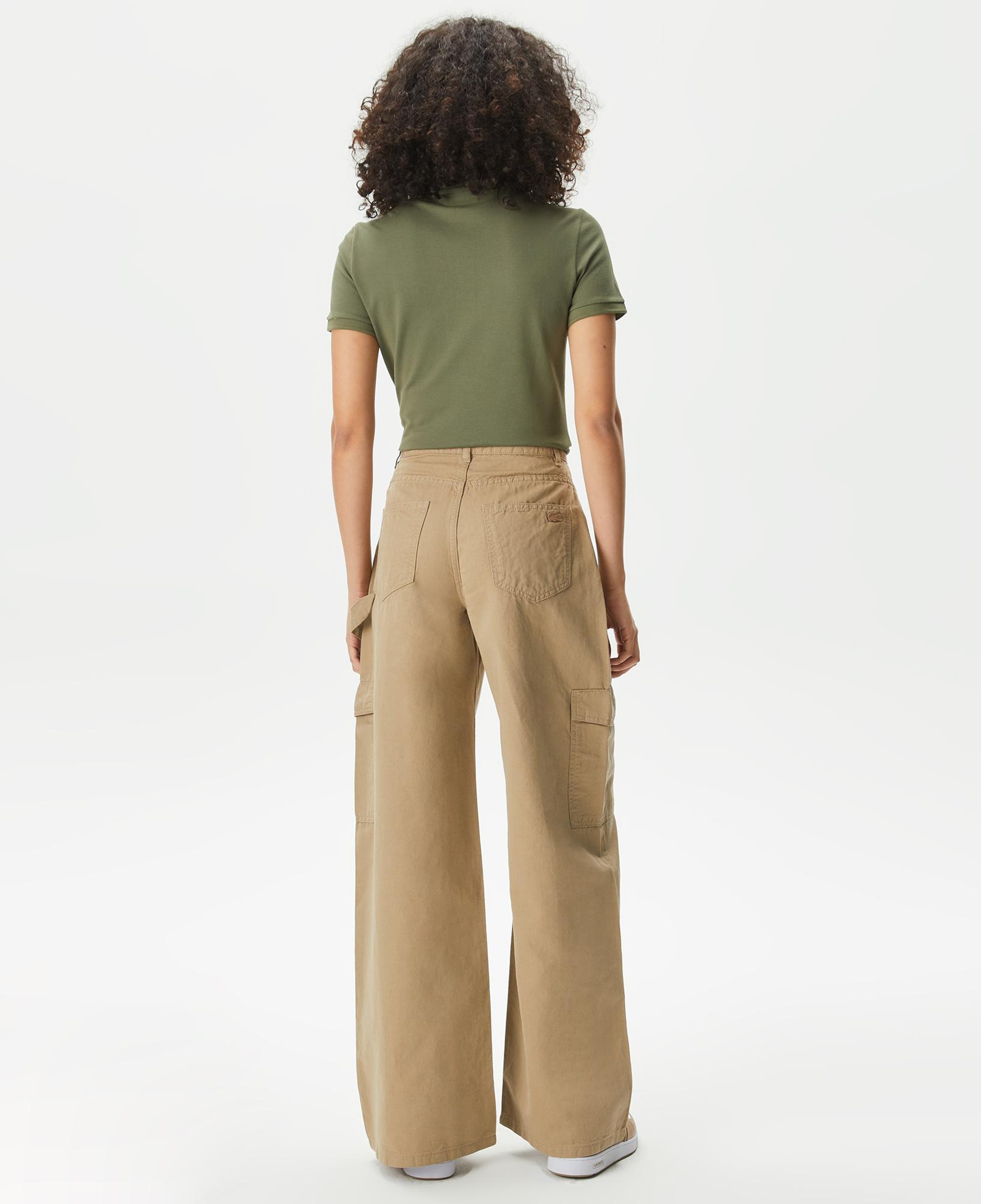 Lacoste Loose Fit Kadın Bej Pantolon
