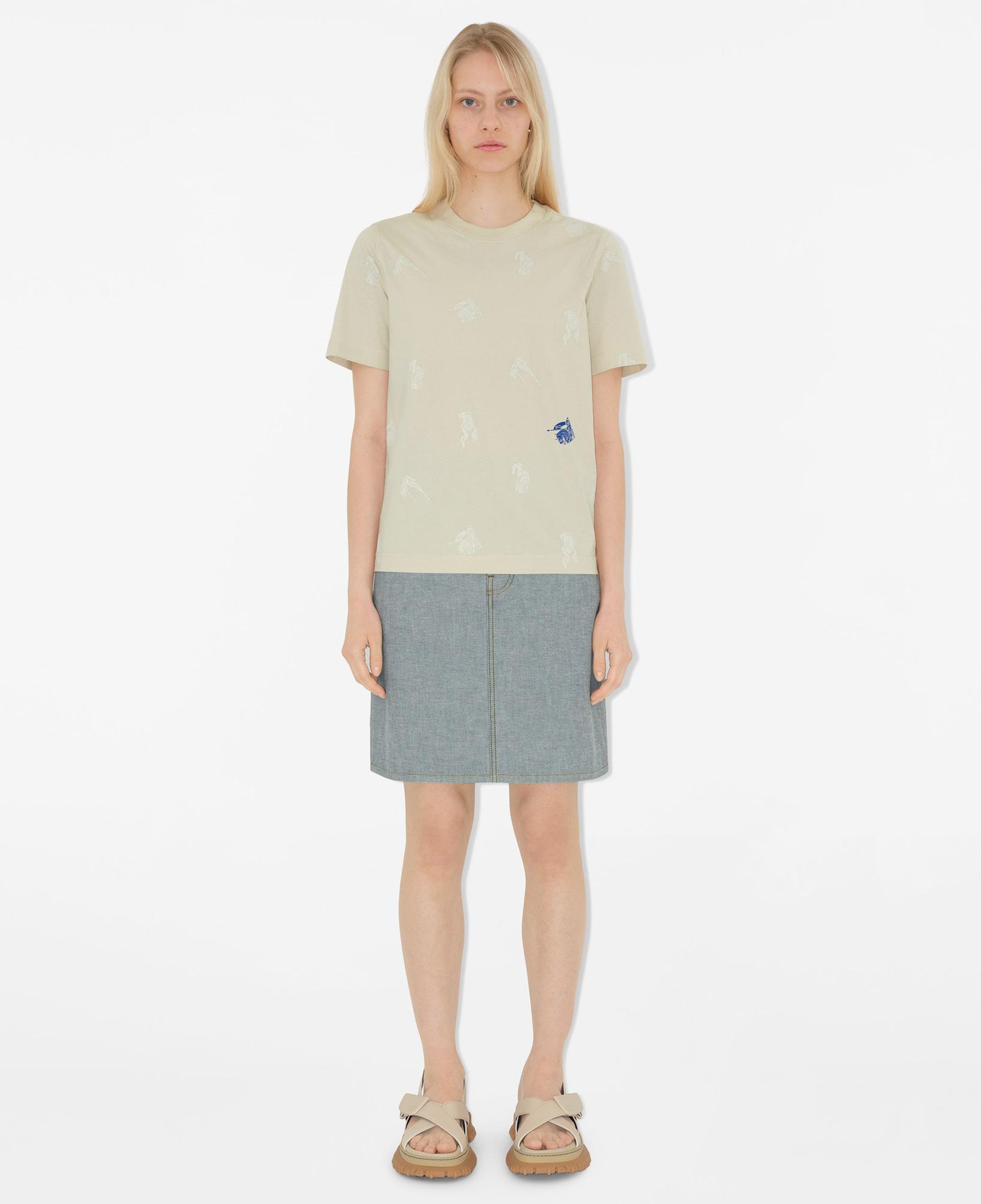 Burberry Kadın Gri T-Shirt