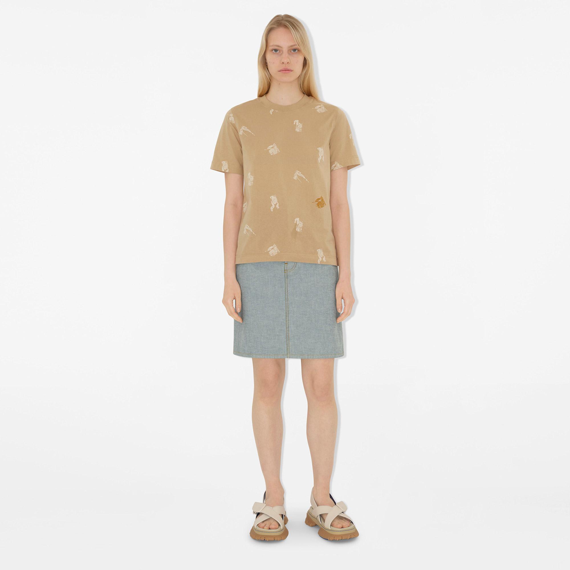 Burberry Kadın Sarı T-Shirt