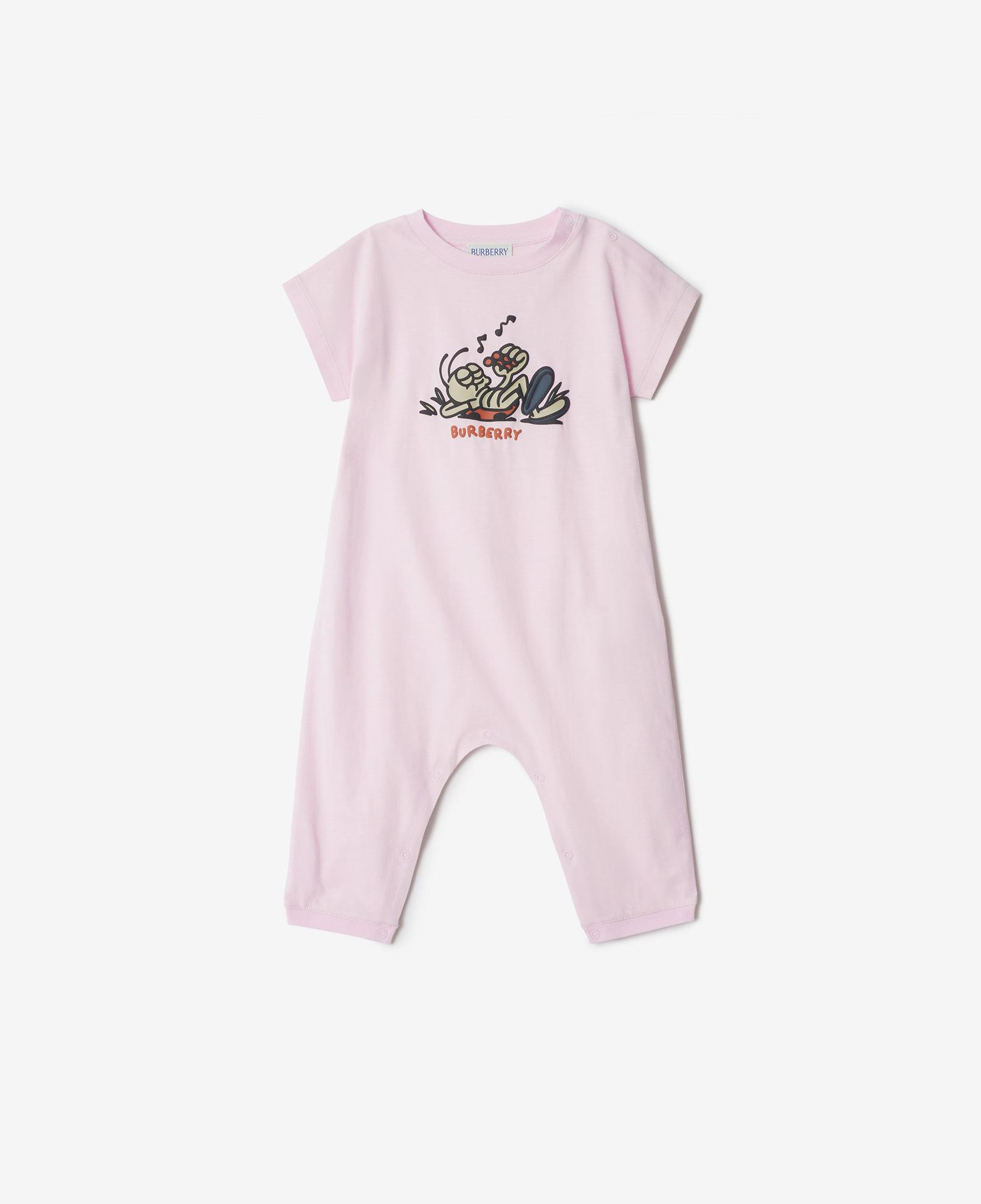 Burberry Jensen Ladybug Cotton Playsuit Çocuk Pembe Tulum
