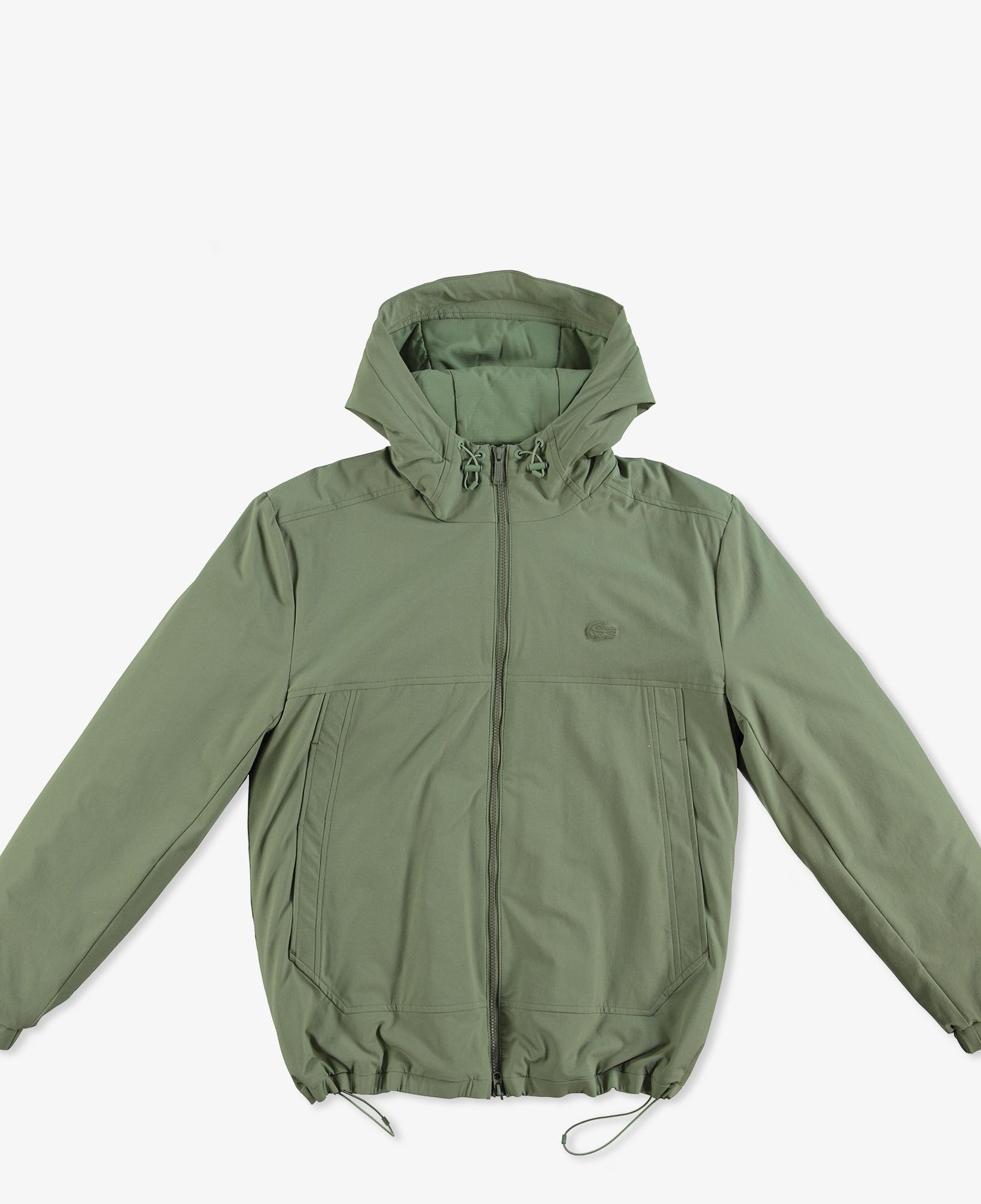 Lacoste Erkek Relaxed Fit Kapüşonlu Yeşil Yağmurluk