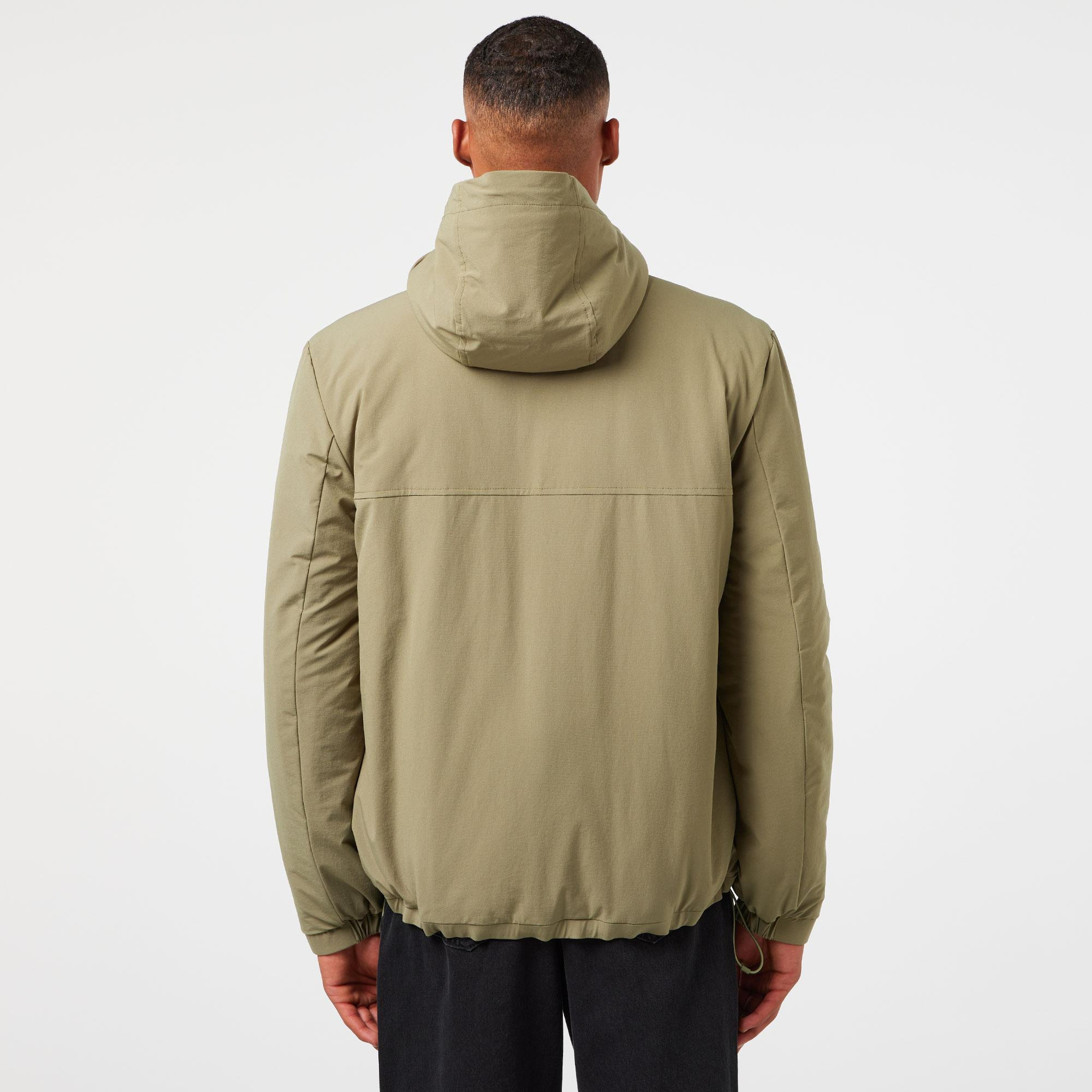Lacoste Erkek Relaxed Fit Kapüşonlu Yeşil Yağmurluk