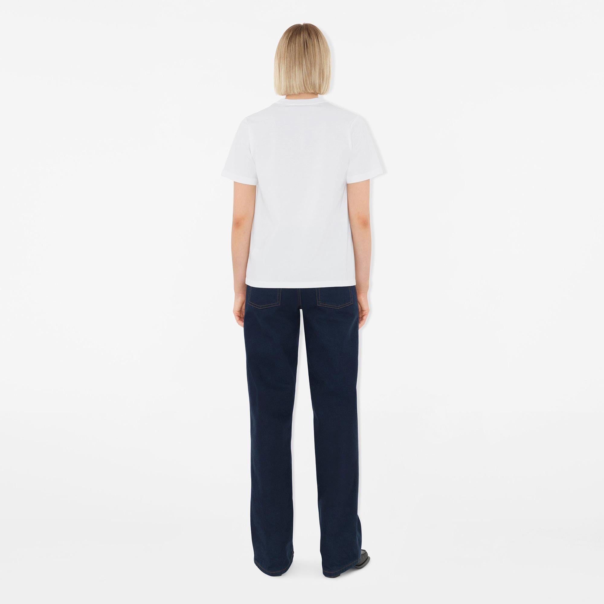 Burberry Kadın Beyaz T-Shirt
