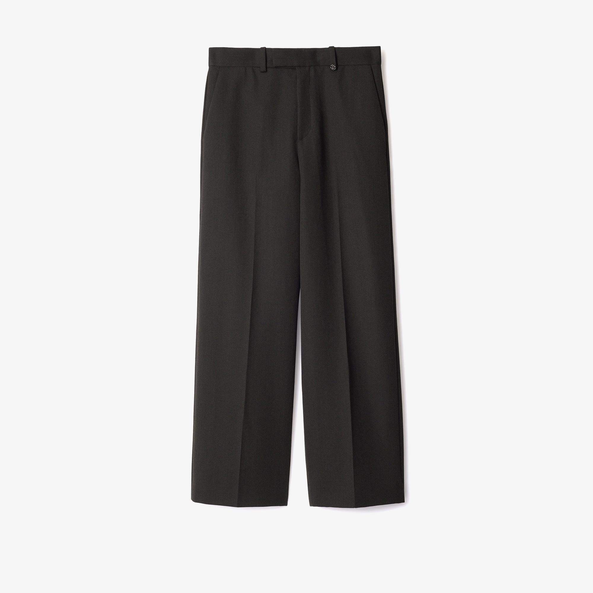 Burberry Erkek Lacivert Yün Pantolon