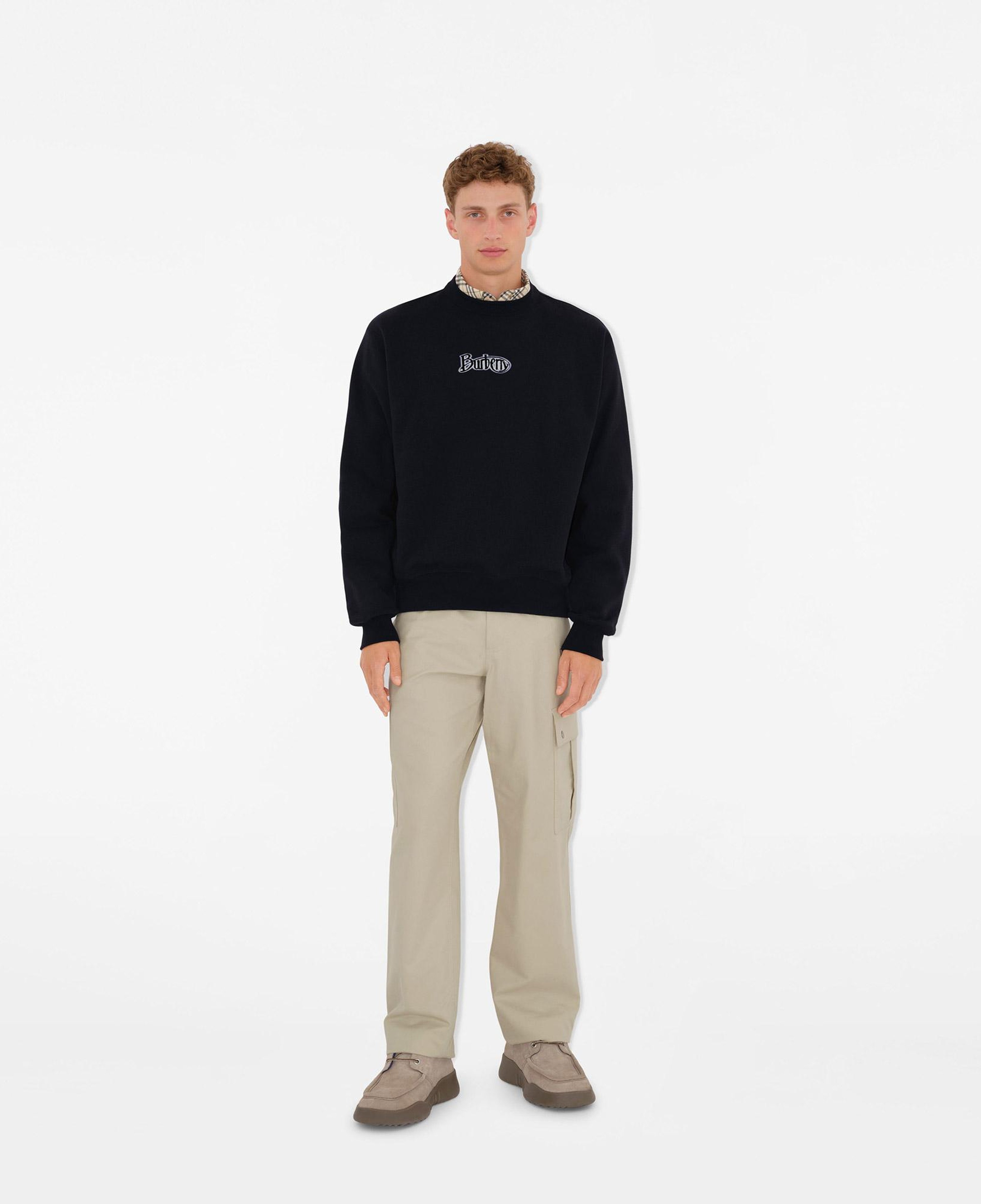 Burberry Erkek Siyah Sweatshirt