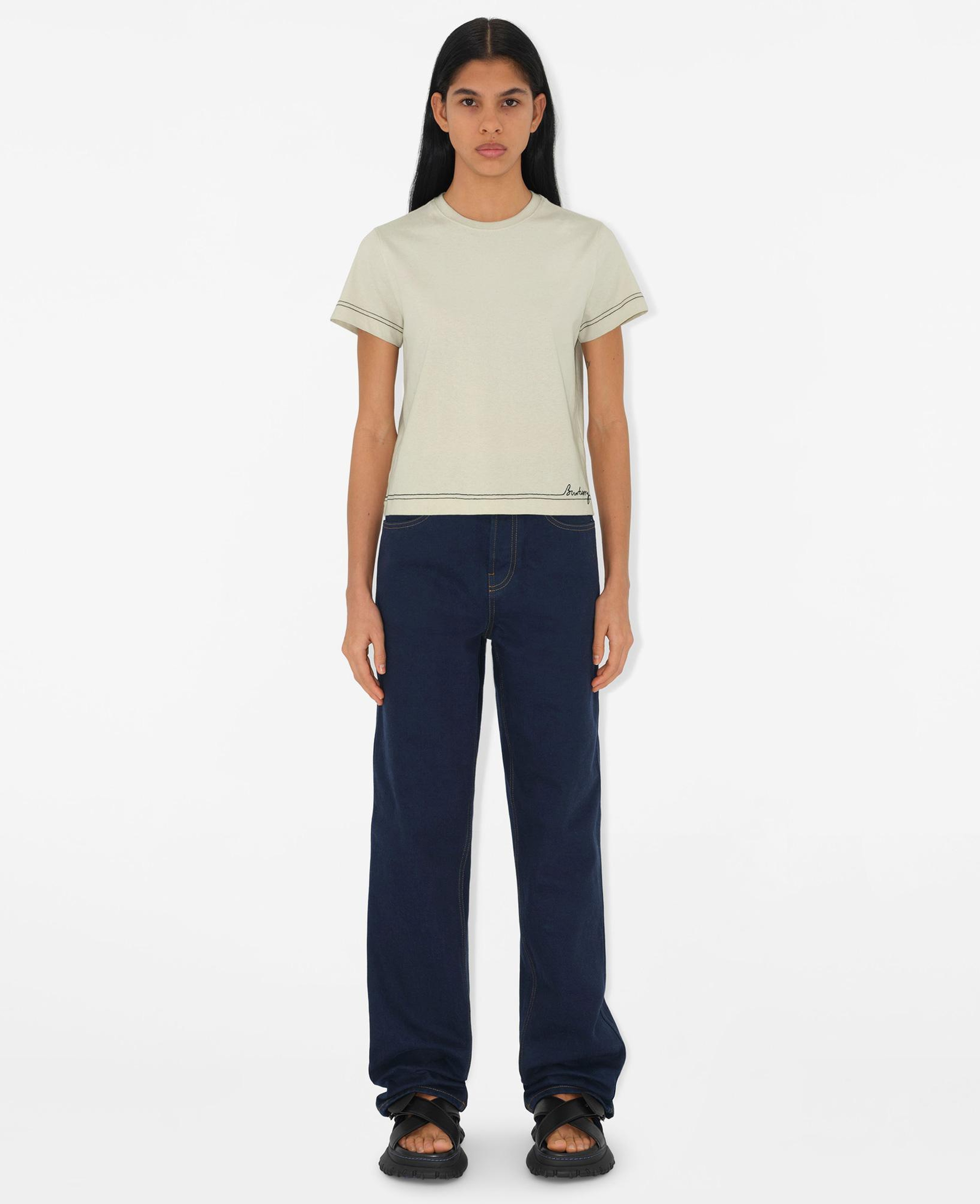 Burberry Kadın Gri T-Shirt