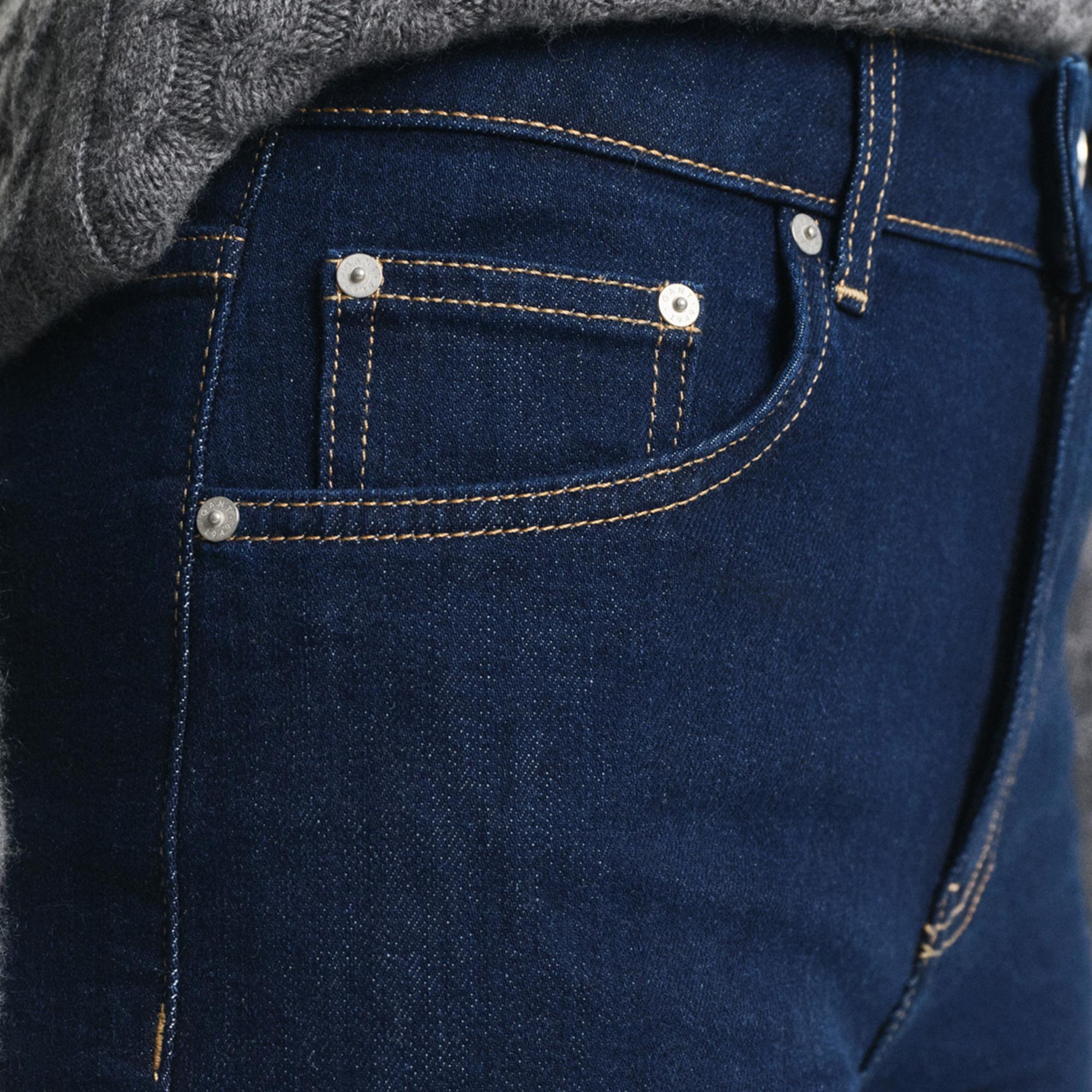 GANT Kadın Lacivert Slim Fit Flare Jean