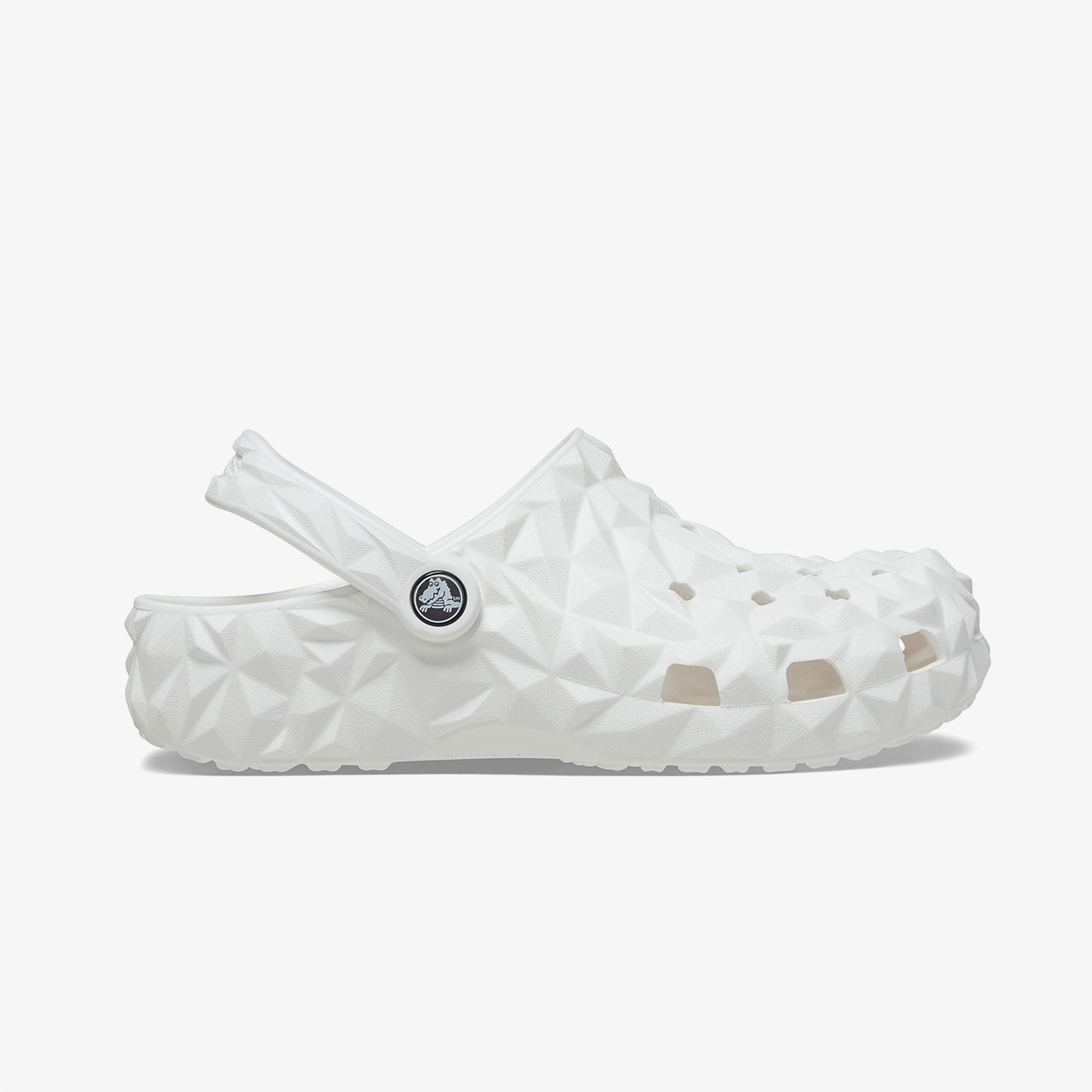 Crocs Classic Geometric Unisex Beyaz Terlik